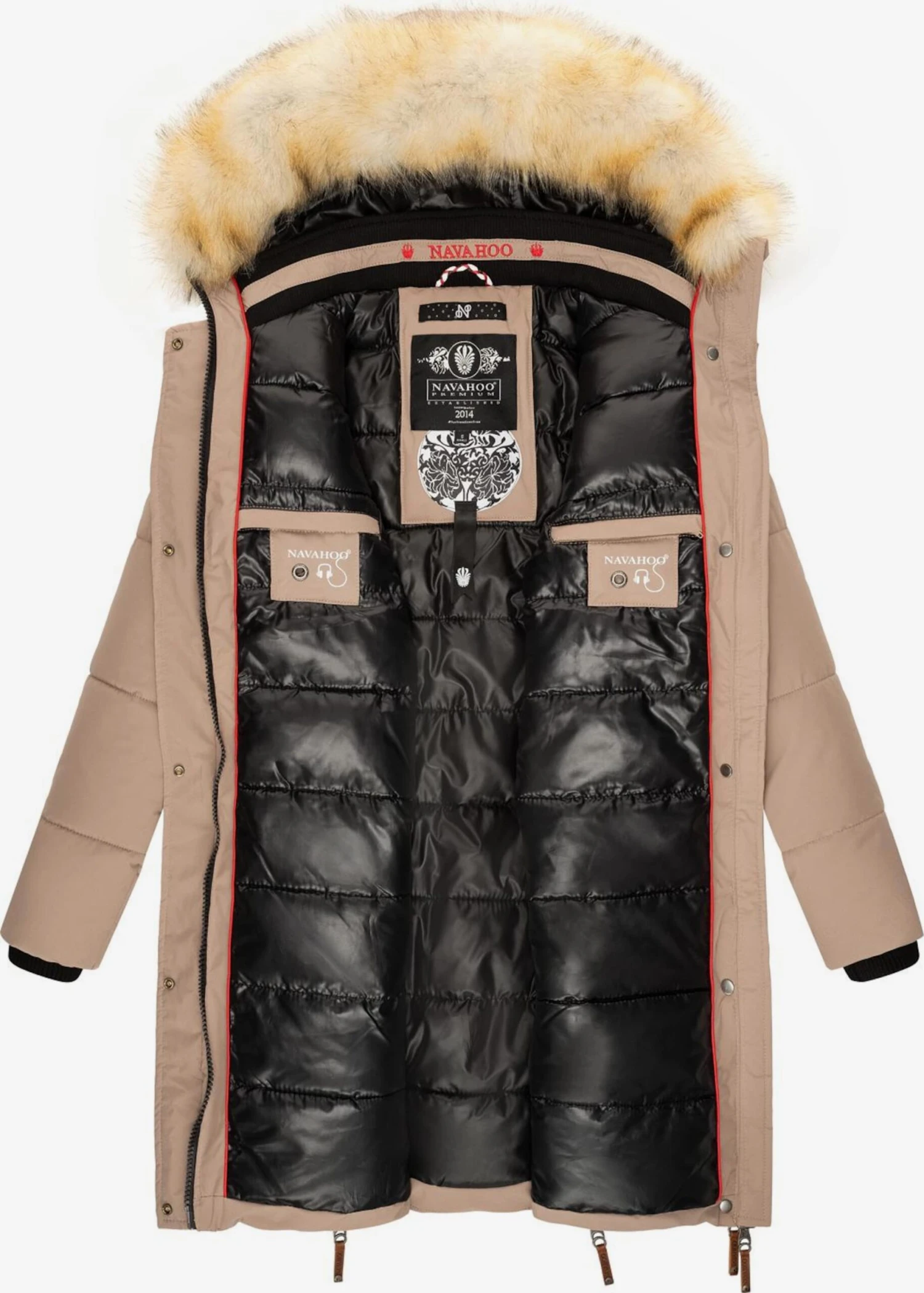 Navahoo Manteaux Dhiver Manteau D’hiver Halina Femme Taupe 5 Navahoo Manteaux Dhiver Manteau D’hiver Halina Femme Taupe – Image 5