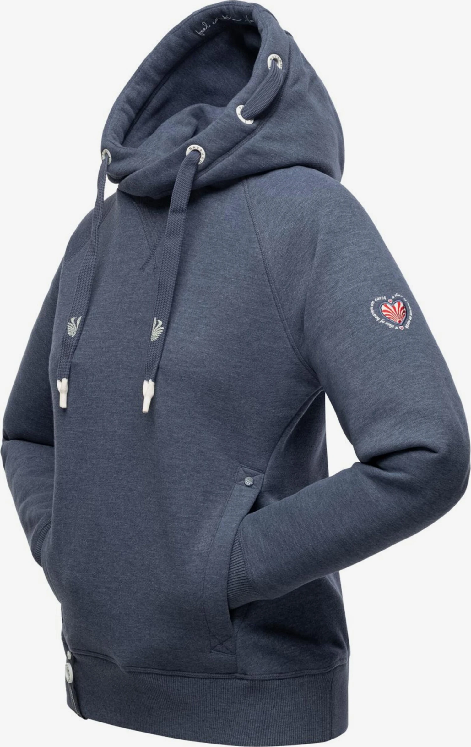 Navahoo Sweats à Capuche Sweat-shirt Liebesmäuschen Femme Bleu-gris 2 Navahoo Sweats à Capuche Sweat-shirt Liebesmäuschen Femme Bleu-gris – Image 2