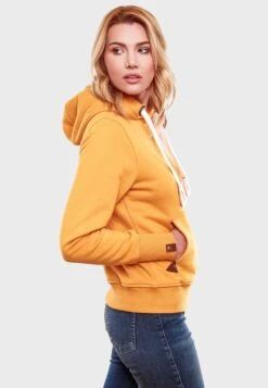 Navahoo Sweats à Capuche Sweat-shirt Damlaa Femme Jaune Dor -Navahoo 56a13bc5cef9b85e4645baa5ea141437