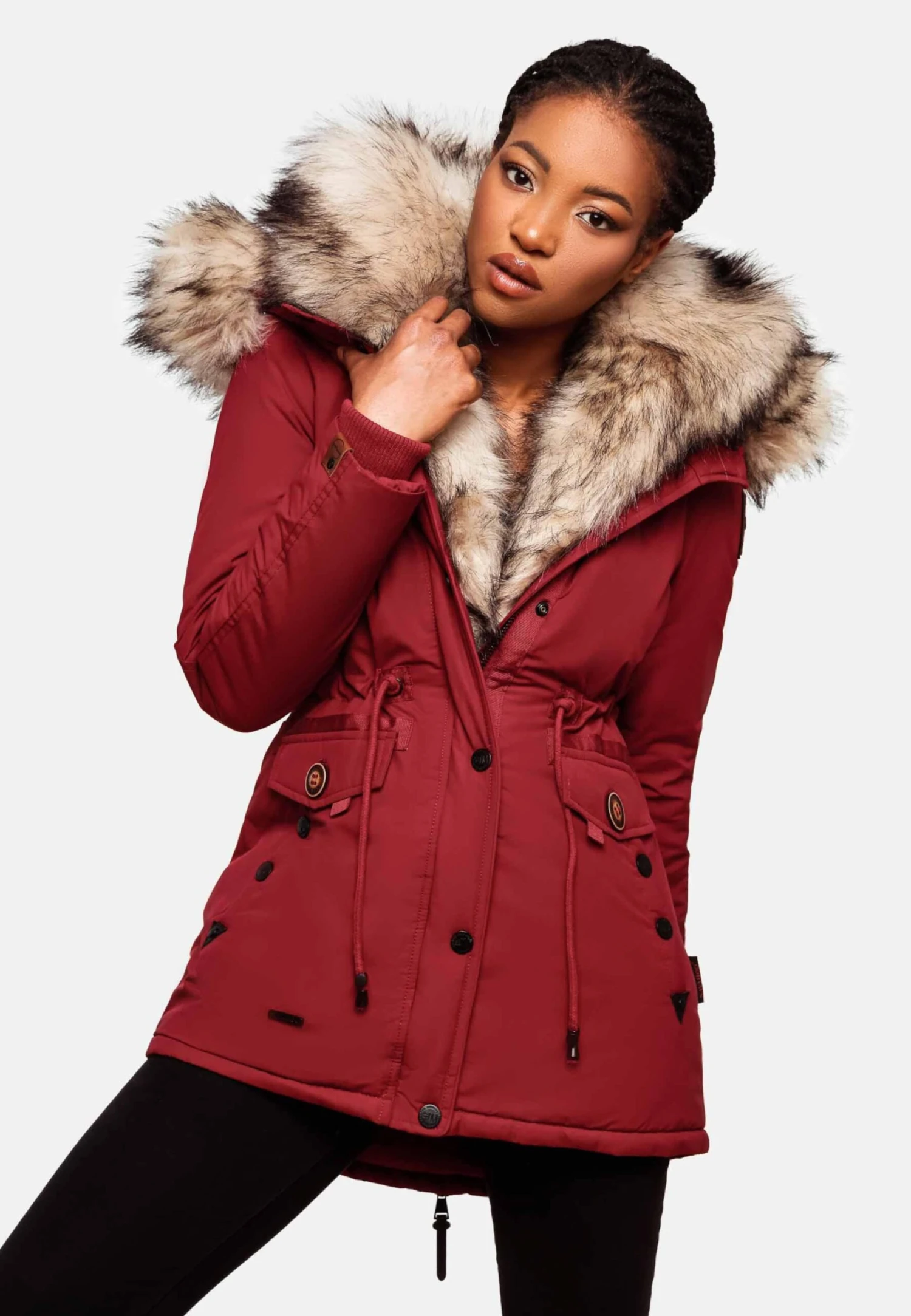 Navahoo Parkas Parka D’hiver Sweety Femme Rouge 4 Navahoo Parkas Parka D’hiver Sweety Femme Rouge – Image 4