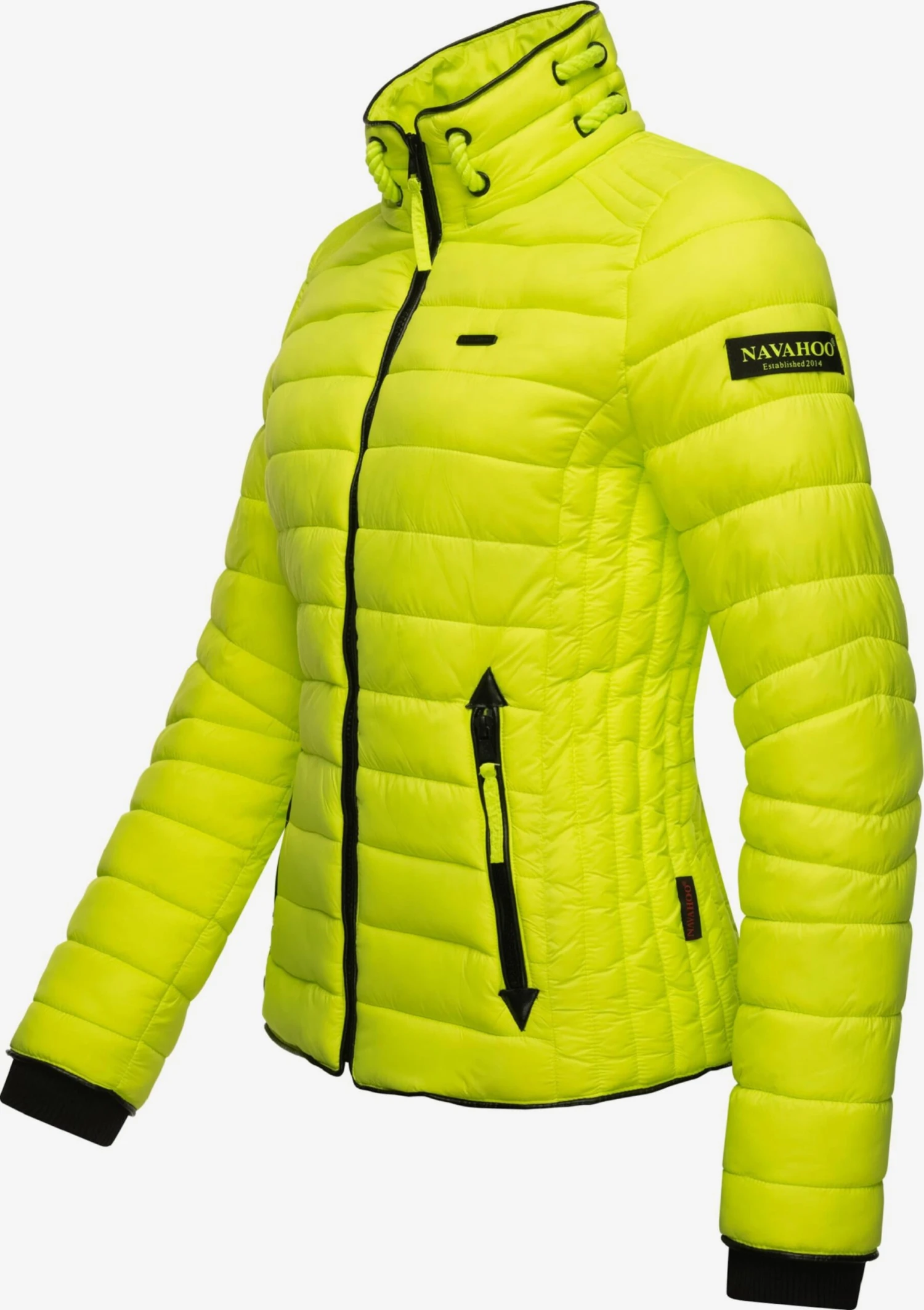 Navahoo Vestes De Mi-saison Veste Mi-saison Lulana Femme Vert Fluo 4 Navahoo Vestes De Mi-saison Veste Mi-saison Lulana Femme Vert Fluo – Image 4