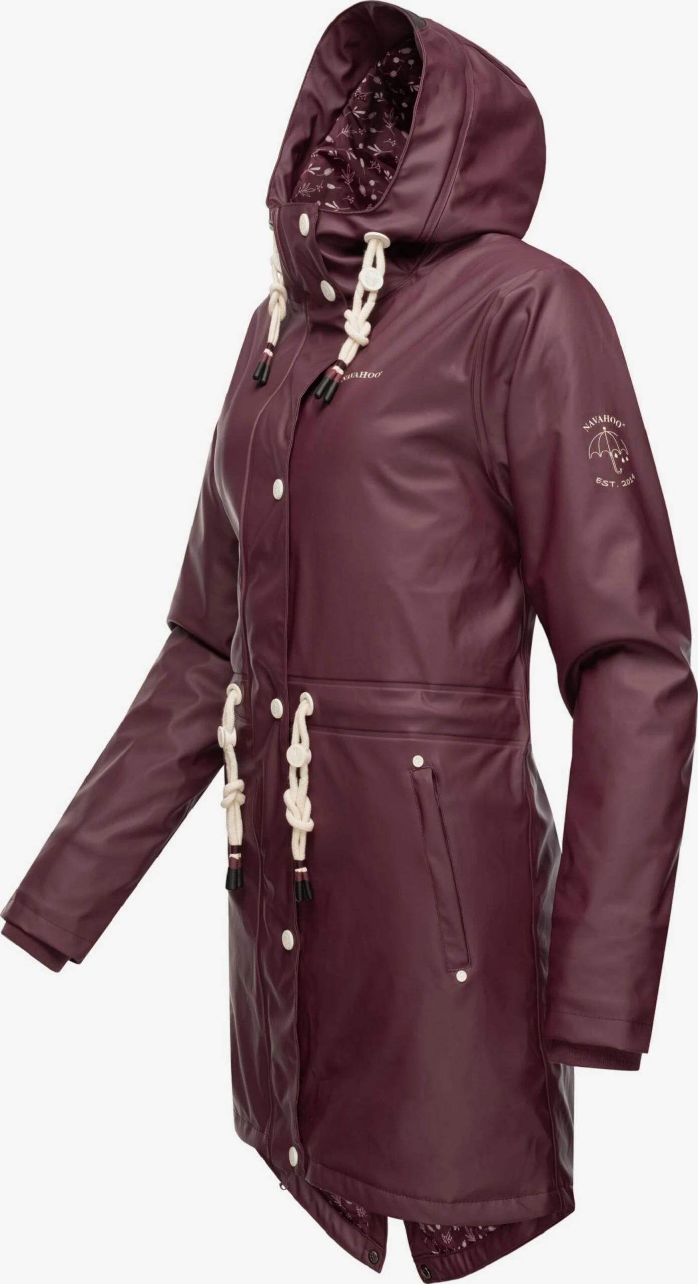 Navahoo Vestes Dextérieur Veste Fonctionnelle Flower Of Ocean Femme Bordeaux 3 Navahoo Vestes Dextérieur Veste Fonctionnelle Flower Of Ocean Femme Bordeaux – Image 3
