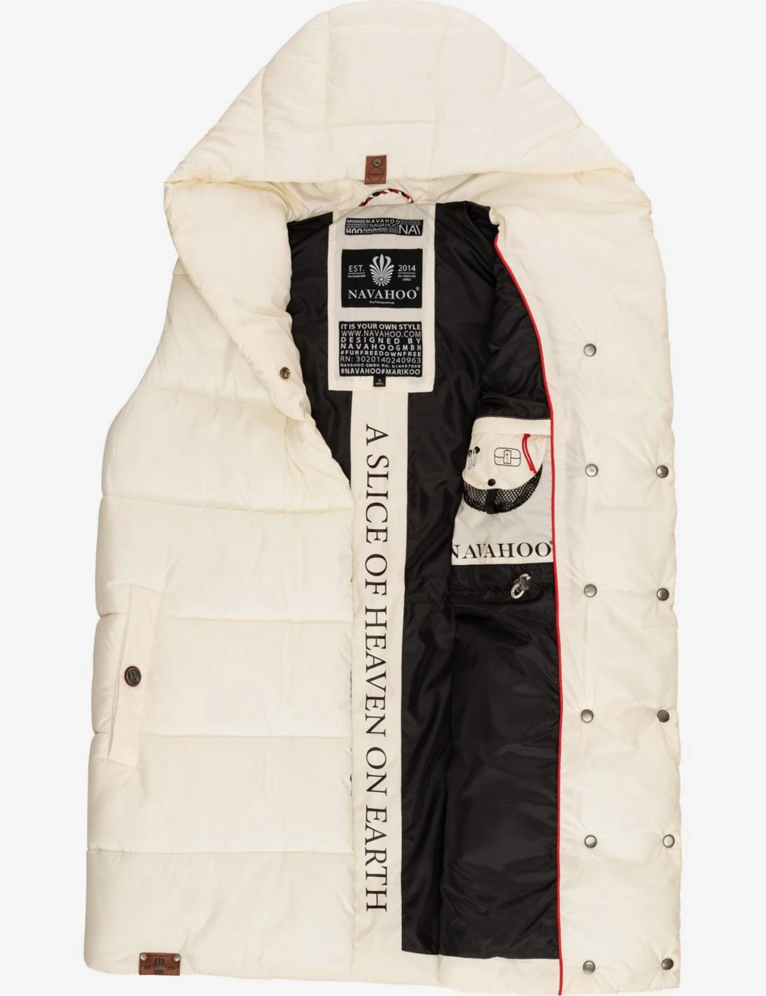 Navahoo Vestes Sans Manches Gilet Madilynaa Femme Blanc Cassé 8 Navahoo Vestes Sans Manches Gilet Madilynaa Femme Blanc Cassé – Image 8