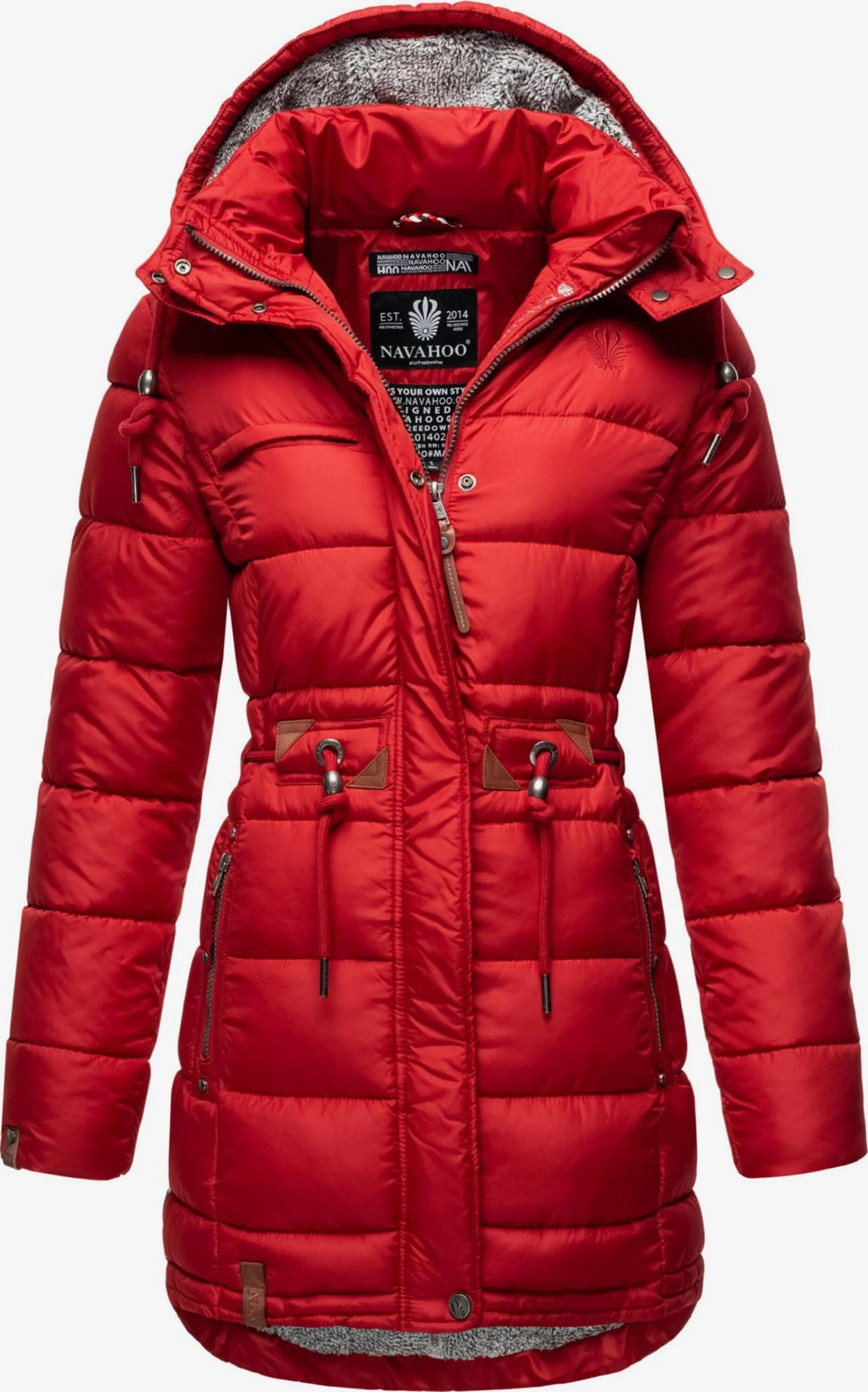 Navahoo Manteaux Dhiver Manteau D’hiver Dalie Femme Rouge 1 Navahoo Manteaux Dhiver Manteau D’hiver Dalie Femme Rouge