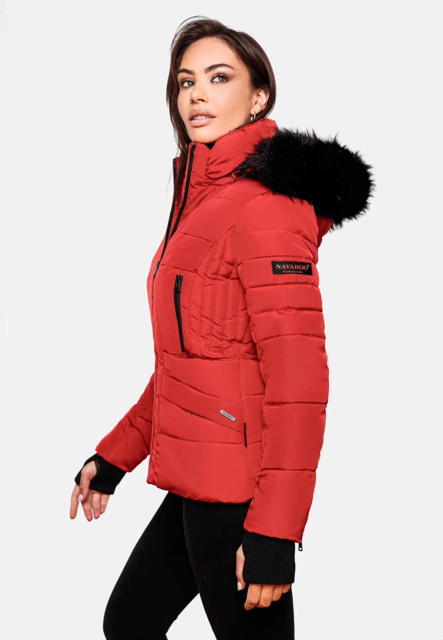 Navahoo Vestes Dhiver Veste D’hiver Adele Femme Rouge 6 Navahoo Vestes Dhiver Veste D’hiver Adele Femme Rouge – Image 6