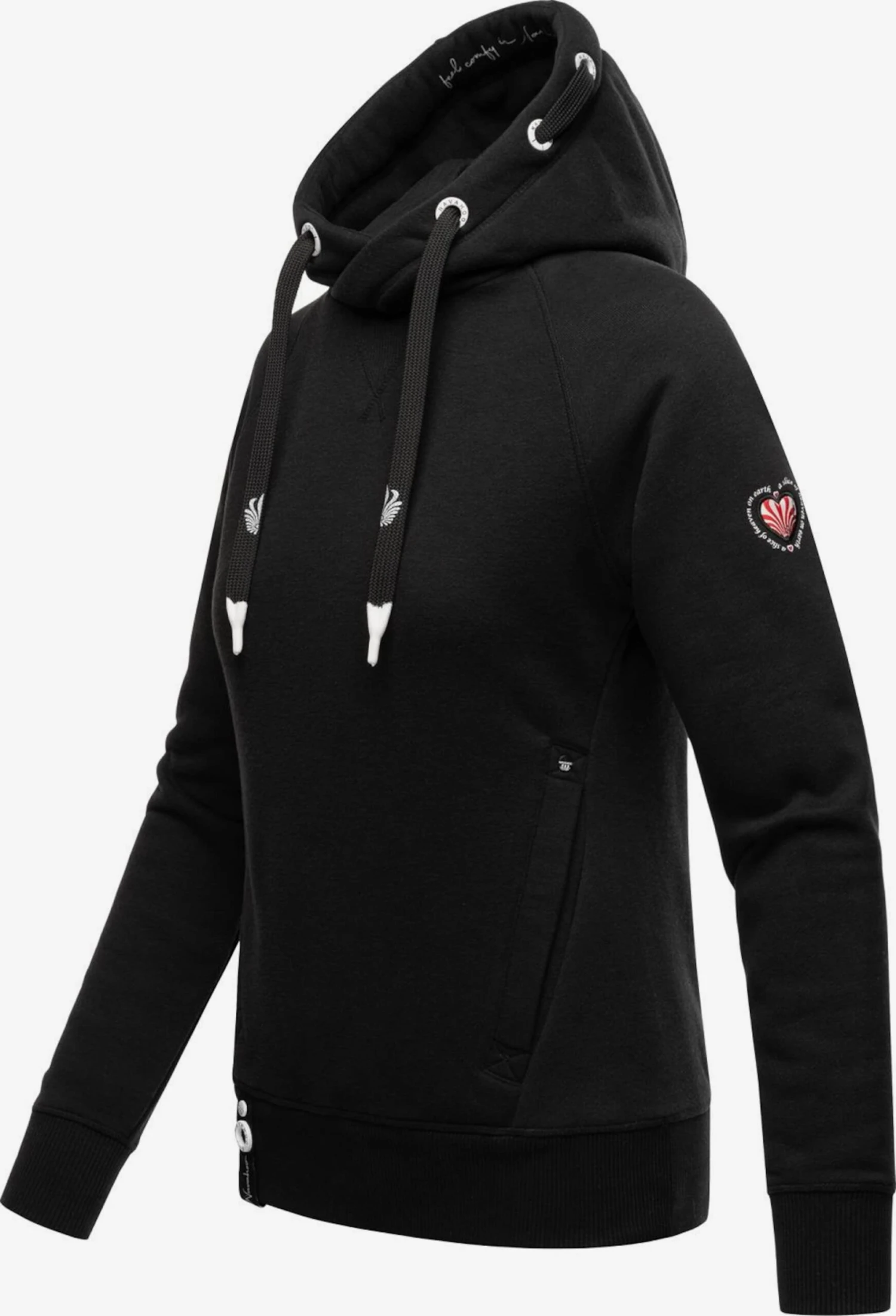 Navahoo Sweats à Capuche Sweat-shirt Liebesmäuschen Femme Noir 3 Navahoo Sweats à Capuche Sweat-shirt Liebesmäuschen Femme Noir – Image 3