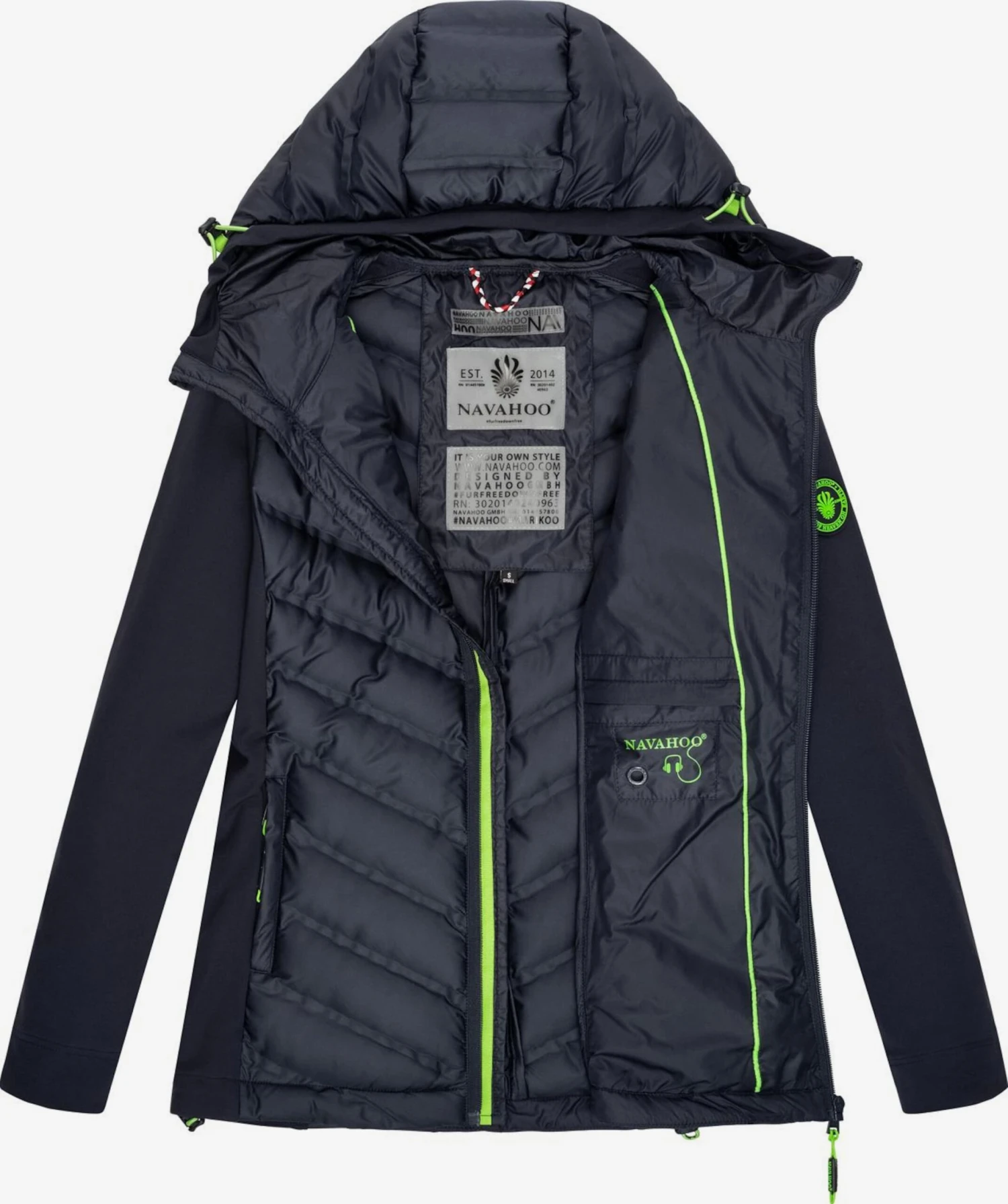 Navahoo Vestes De Mi-saison Veste Mi-saison Nimm Mich Mit Femme Bleu Nuit 4 Navahoo Vestes De Mi-saison Veste Mi-saison Nimm Mich Mit Femme Bleu Nuit – Image 4