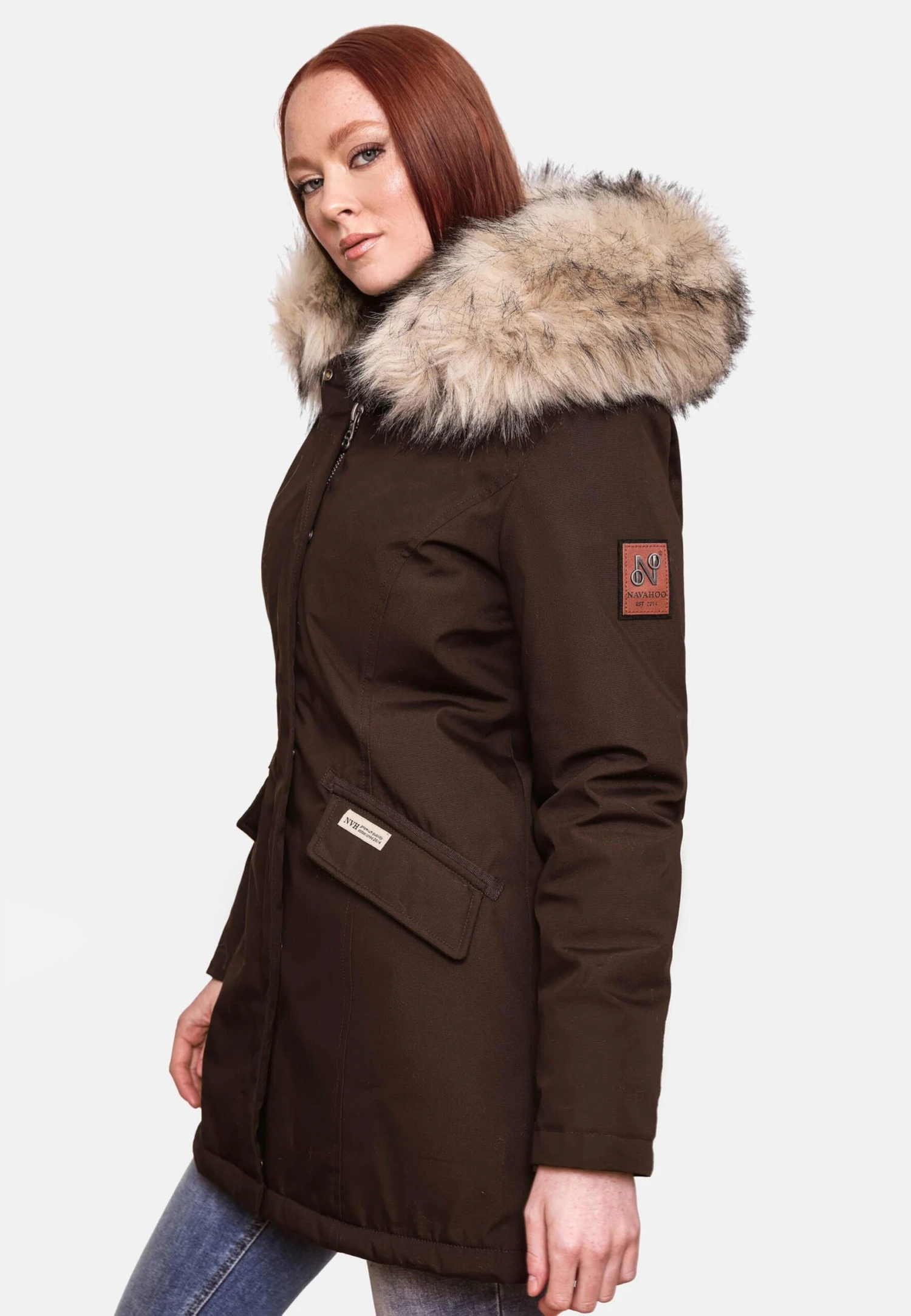 Navahoo Parkas Parka D’hiver Cristal Femme Marron 7 Navahoo Parkas Parka D’hiver Cristal Femme Marron – Image 7