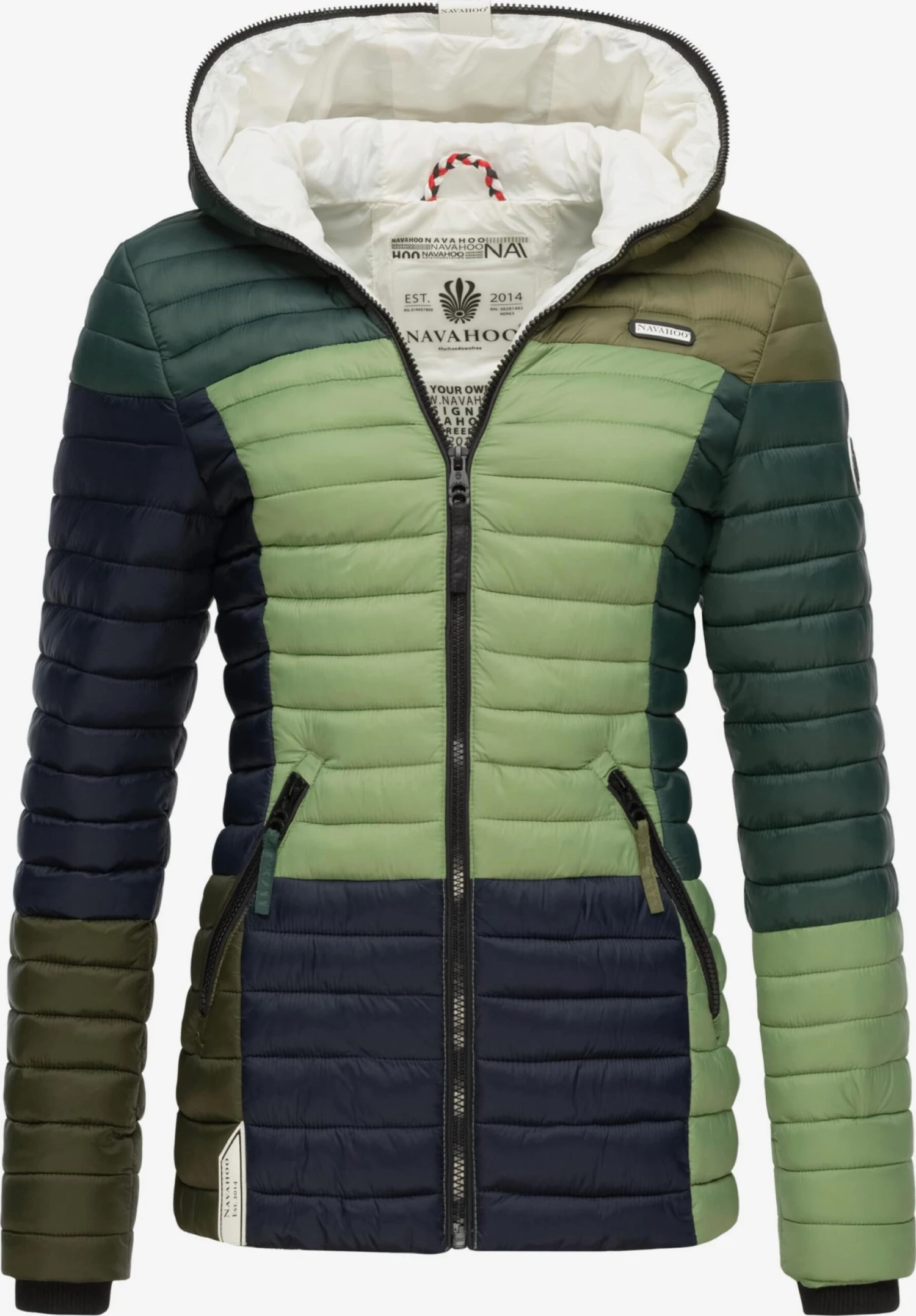 Navahoo Vestes De Mi-saison Veste Mi-saison Multikulti Femme Vert 1 Navahoo Vestes De Mi-saison Veste Mi-saison Multikulti Femme Vert