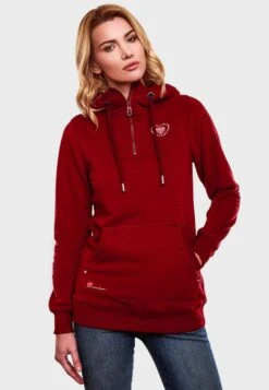 Navahoo Sweats à Capuche Sweat-shirt Zauberelfe Femme Bordeaux -Navahoo 6553f8e403568181a735a37642d55c10
