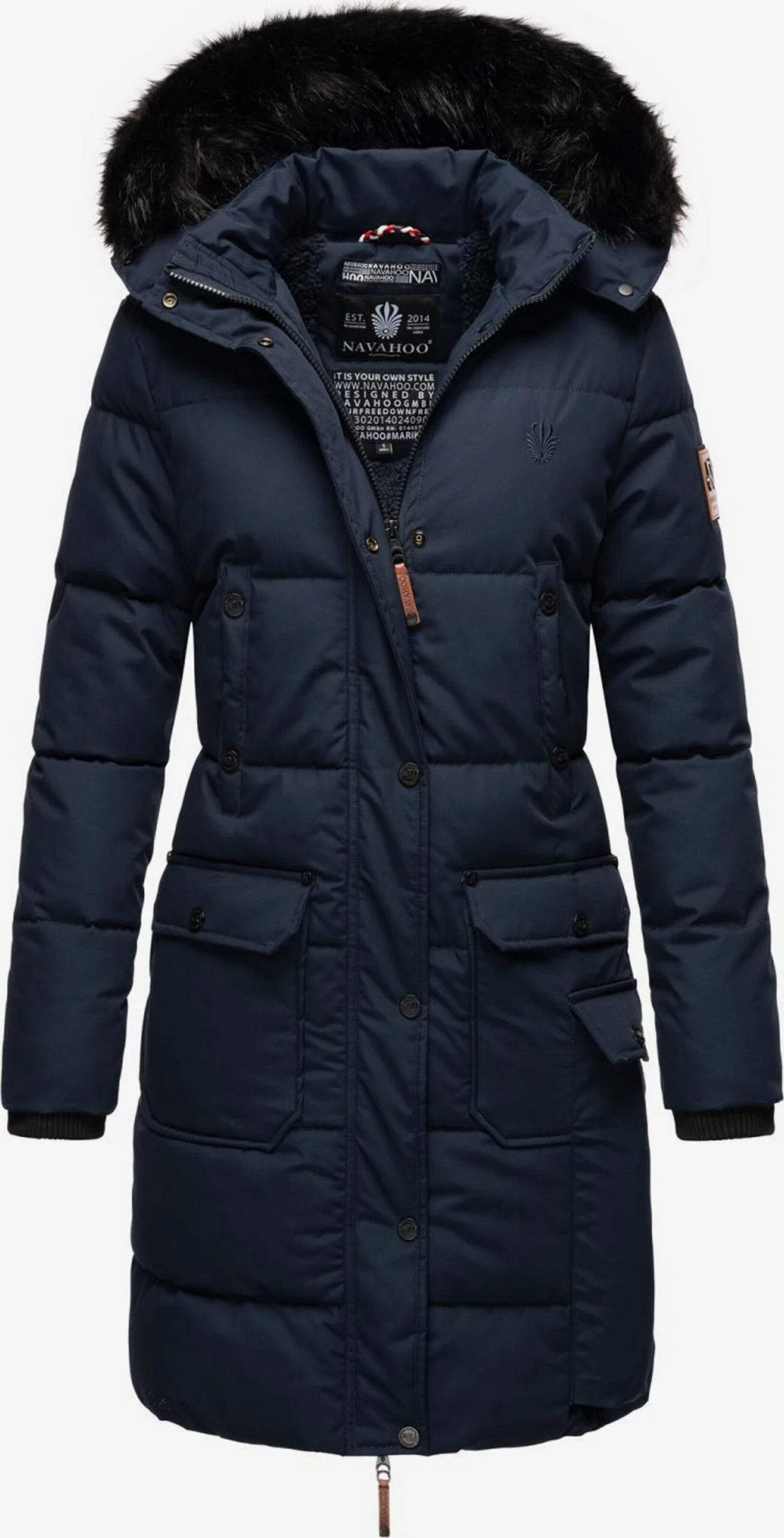 Navahoo Manteaux Dhiver Manteau D’hiver Cosimaa Femme Bleu Marine 1 Navahoo Manteaux Dhiver Manteau D’hiver Cosimaa Femme Bleu Marine