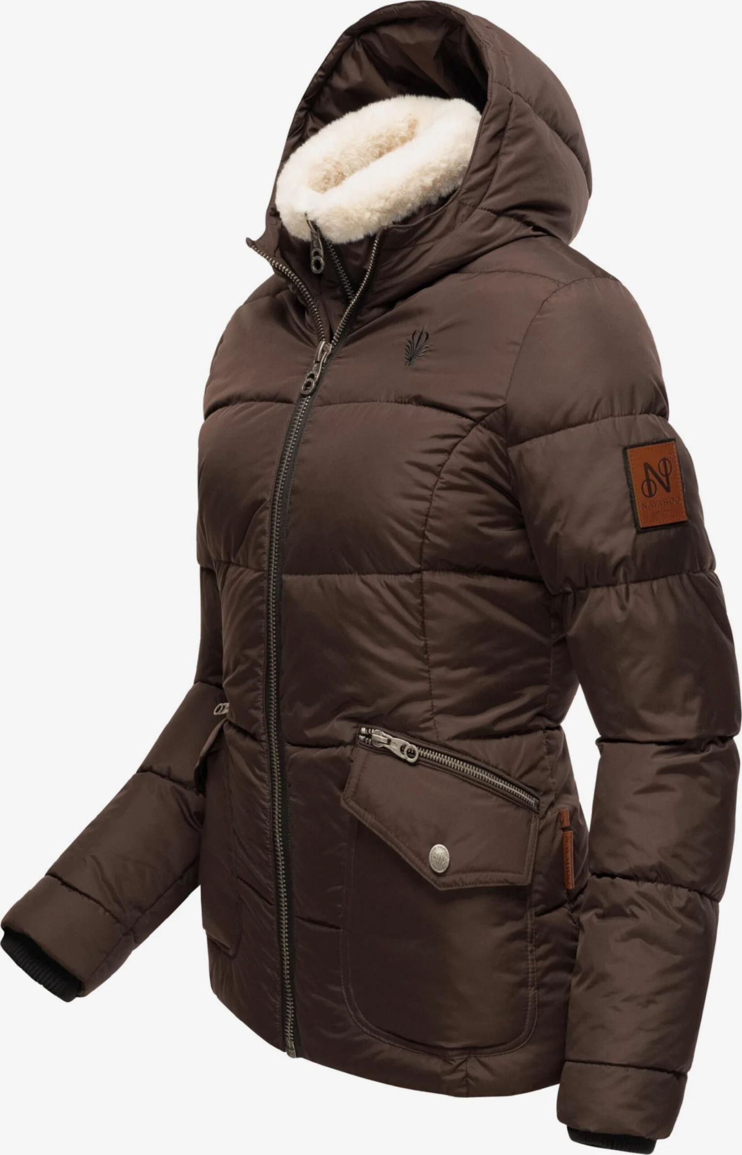 Navahoo Vestes Dhiver Veste D’hiver Megan Femme Brun Foncé 2 Navahoo Vestes Dhiver Veste D’hiver Megan Femme Brun Foncé – Image 2