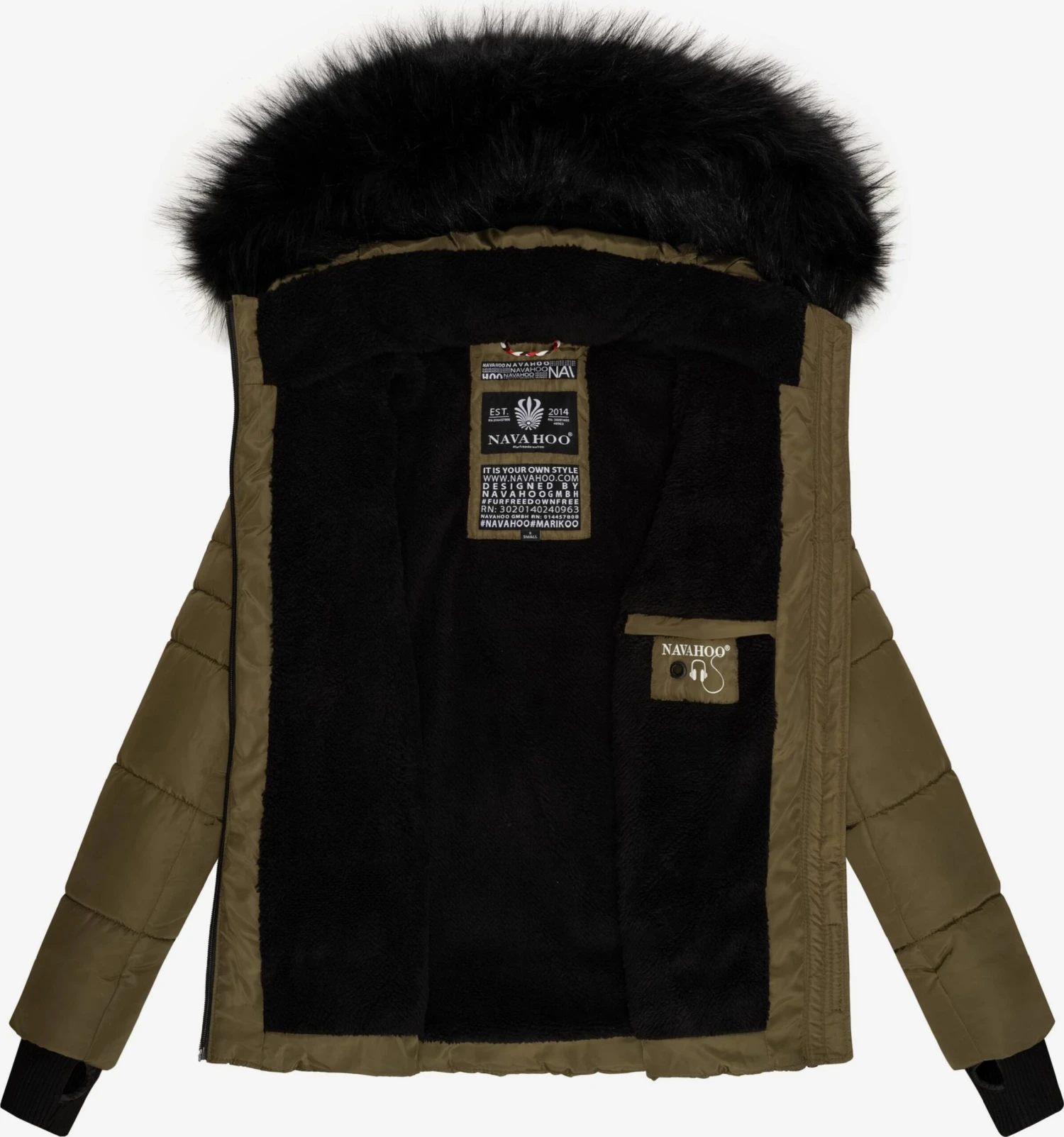 Navahoo Vestes Dhiver Veste D’hiver Adele Femme Olive 5 Navahoo Vestes Dhiver Veste D’hiver Adele Femme Olive – Image 5