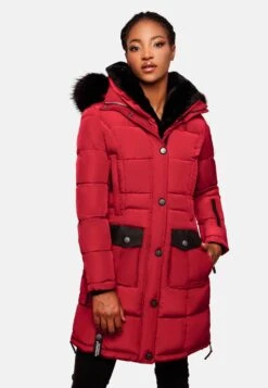 Navahoo Manteaux Dhiver Manteau D’hiver Sinja Femme Rouge -Navahoo 7213cad42e4cae66639d405de34a7498