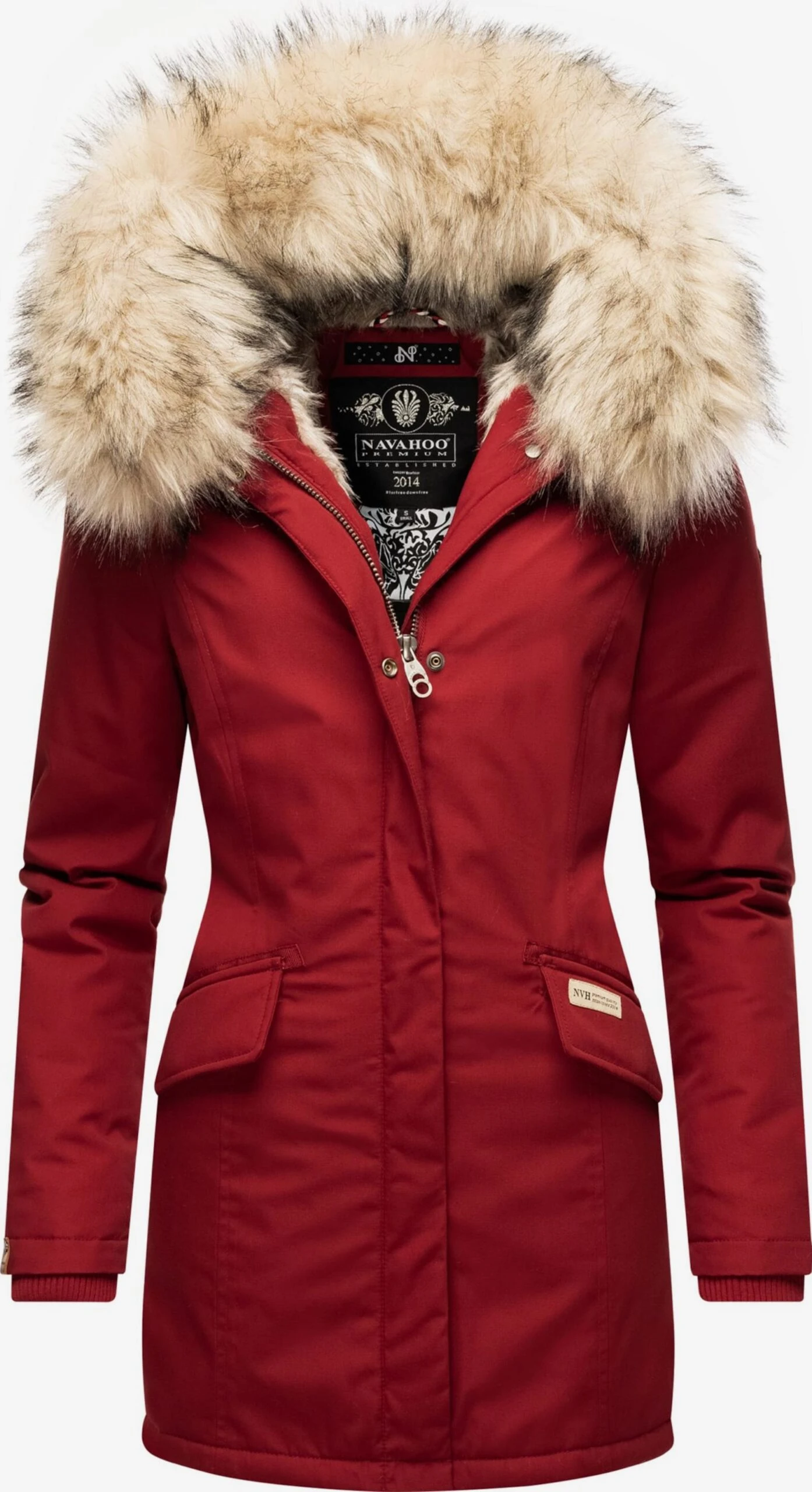 Navahoo Parkas Parka D’hiver Cristal Femme Rouge Sang