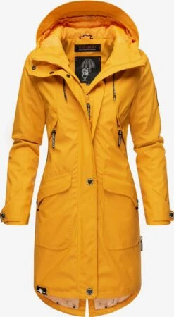 Navahoo Manteaux De Pluie Manteau Mi-saison Schötchen Femme Jaune -Navahoo 734ec0e910c7d9d2a585475bdbc695bb