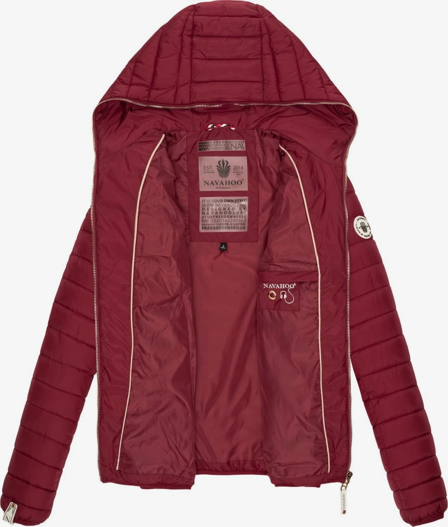Navahoo Vestes De Mi-saison Veste Mi-saison Ich Bin Hübsch Femme Bordeaux 4 Navahoo Vestes De Mi-saison Veste Mi-saison Ich Bin Hübsch Femme Bordeaux – Image 4