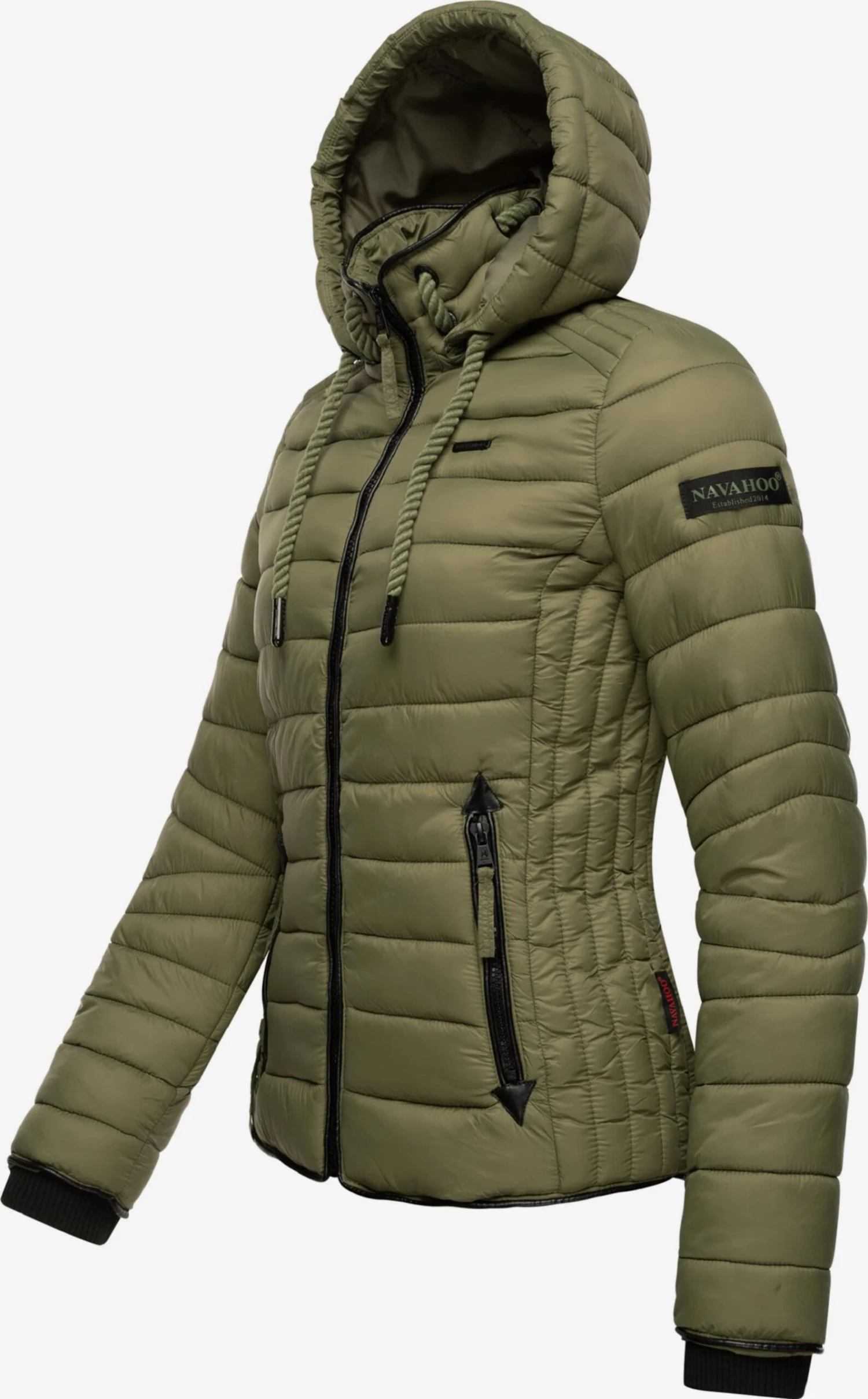 Navahoo Vestes De Mi-saison Veste Mi-saison Lulana Femme Olive 2 Navahoo Vestes De Mi-saison Veste Mi-saison Lulana Femme Olive – Image 2