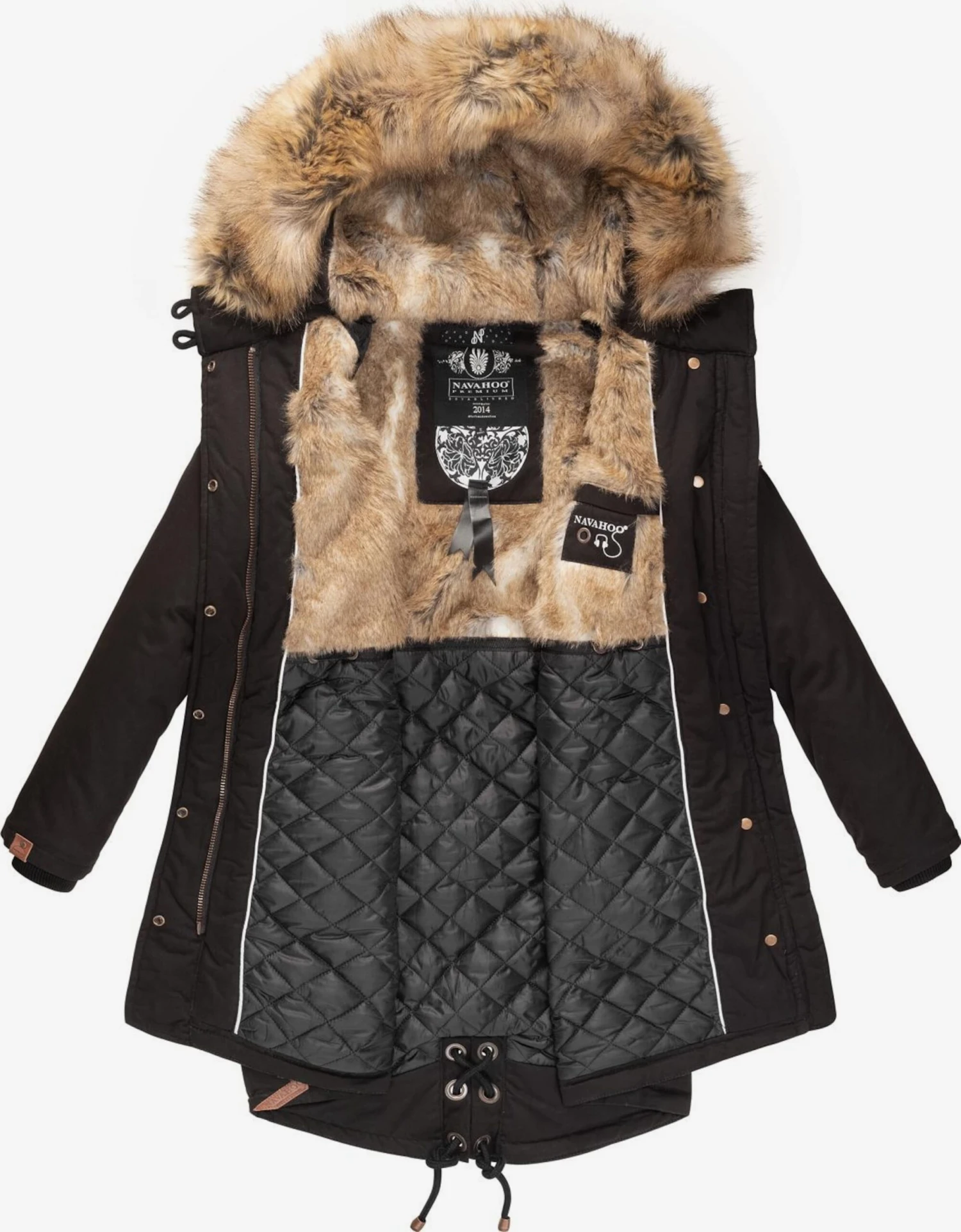 Navahoo Parkas Parka D’hiver Rosinchen Femme Noir 5 Navahoo Parkas Parka D’hiver Rosinchen Femme Noir – Image 5