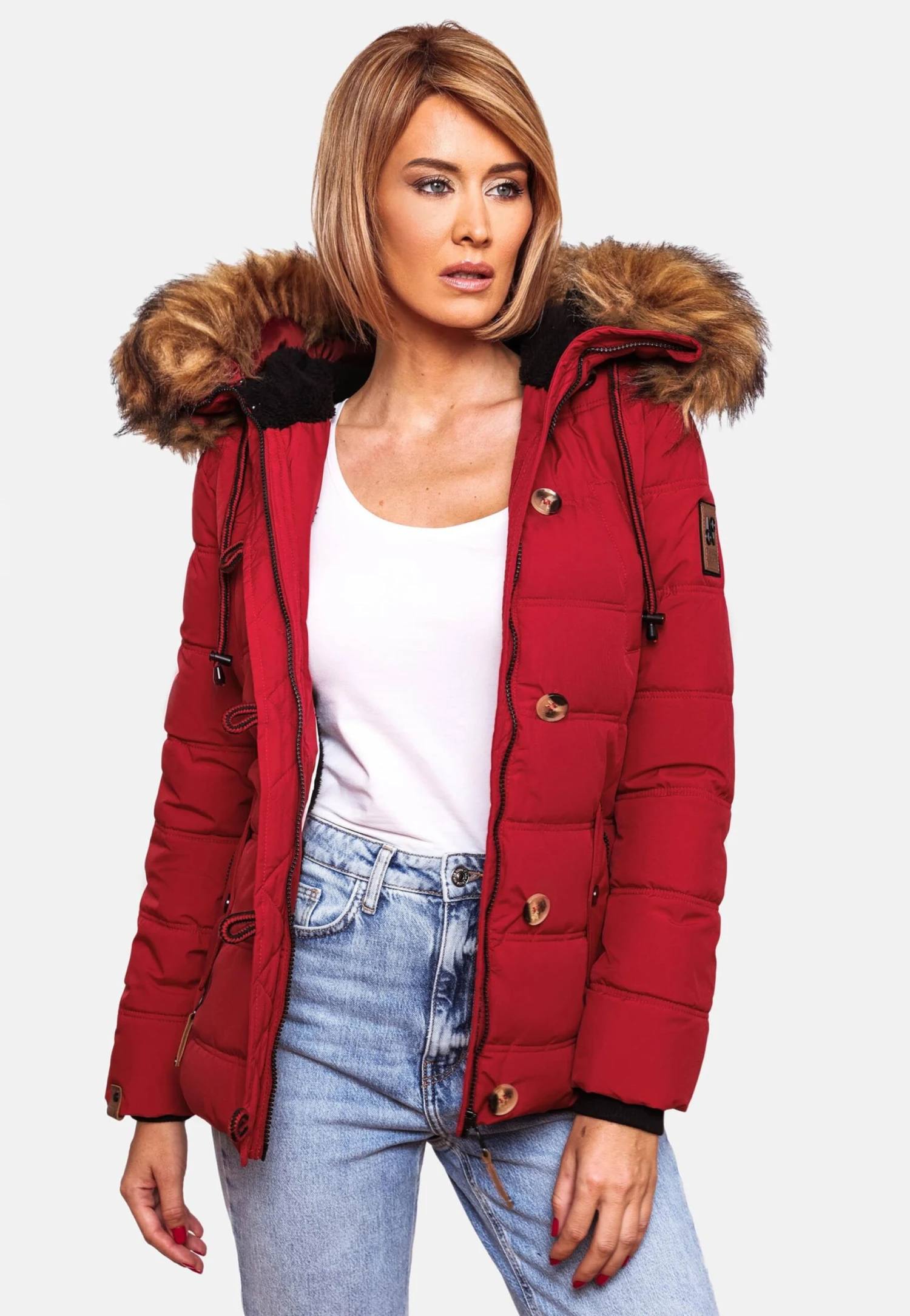 Navahoo Vestes Dhiver Veste D’hiver Zoja Femme Rouge 9 Navahoo Vestes Dhiver Veste D’hiver Zoja Femme Rouge – Image 9
