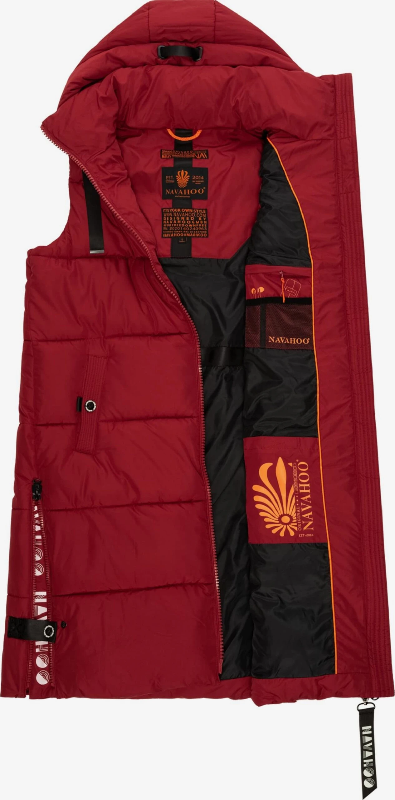 Navahoo Vestes Sans Manches Gilet Schnuffelchen Femme Rouge Sang 5 Navahoo Vestes Sans Manches Gilet Schnuffelchen Femme Rouge Sang – Image 5