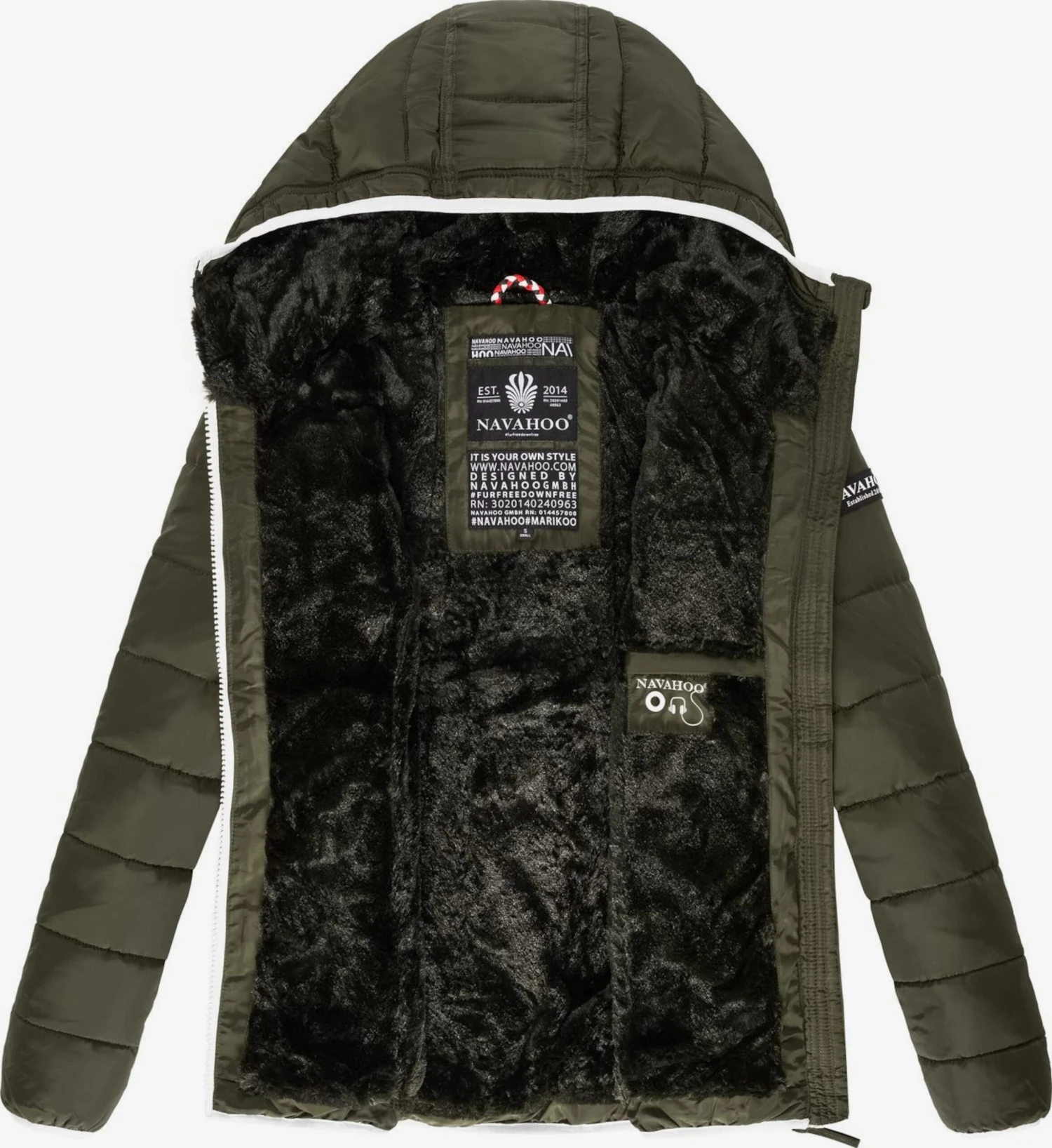 Navahoo Vestes De Mi-saison Veste Mi-saison Elva Femme Olive 4 Navahoo Vestes De Mi-saison Veste Mi-saison Elva Femme Olive – Image 4