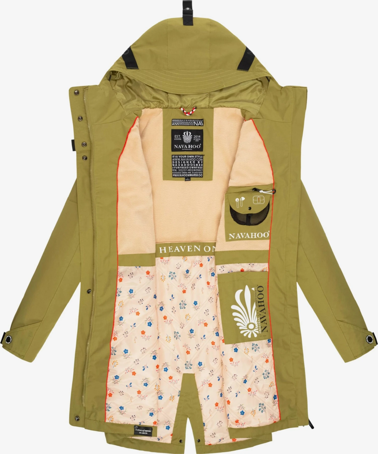 Navahoo Vestes Dextérieur Veste Fonctionnelle Pfefferschote Femme Vert 5 Navahoo Vestes Dextérieur Veste Fonctionnelle Pfefferschote Femme Vert – Image 5