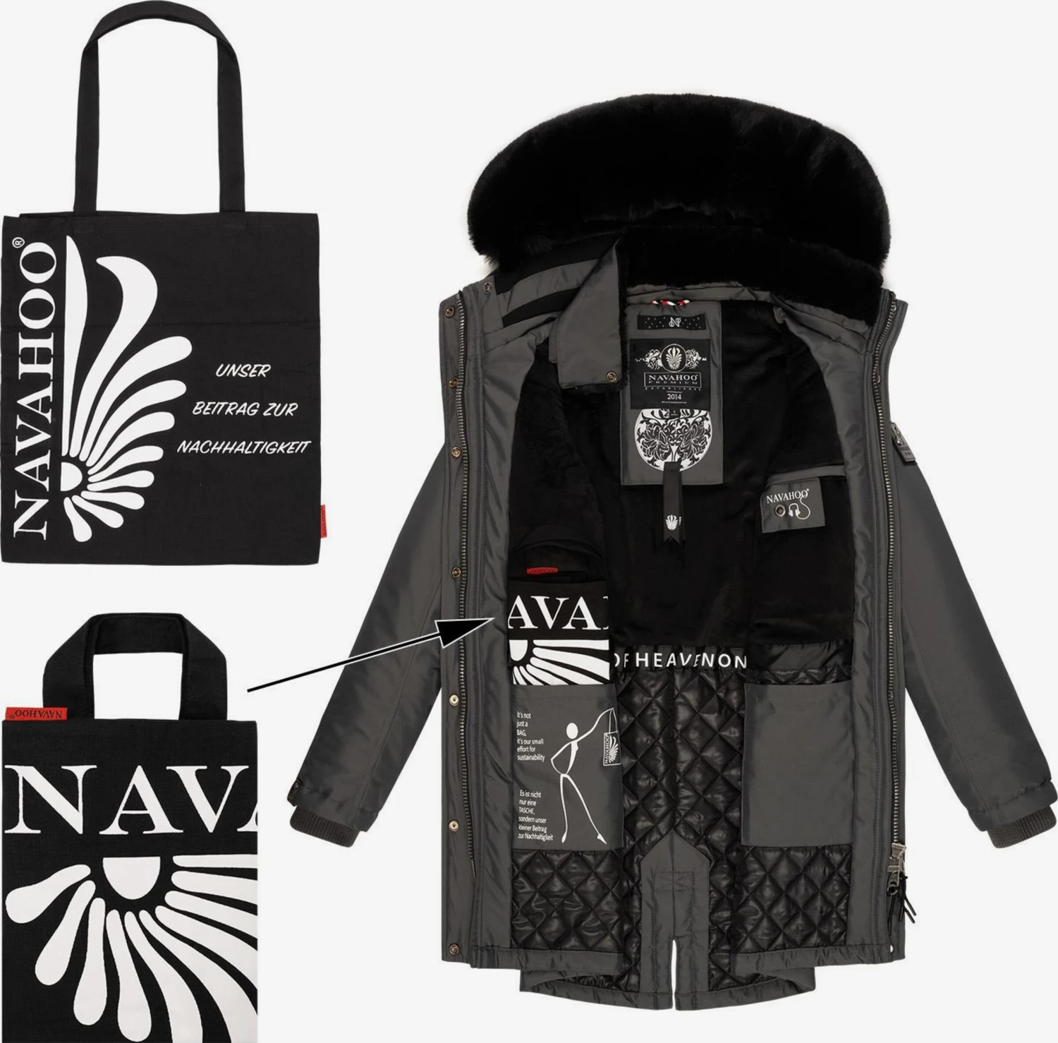 Navahoo Vestes Dextérieur Veste Fonctionnelle Tiniis Femme Anthracite 4 Navahoo Vestes Dextérieur Veste Fonctionnelle Tiniis Femme Anthracite – Image 4