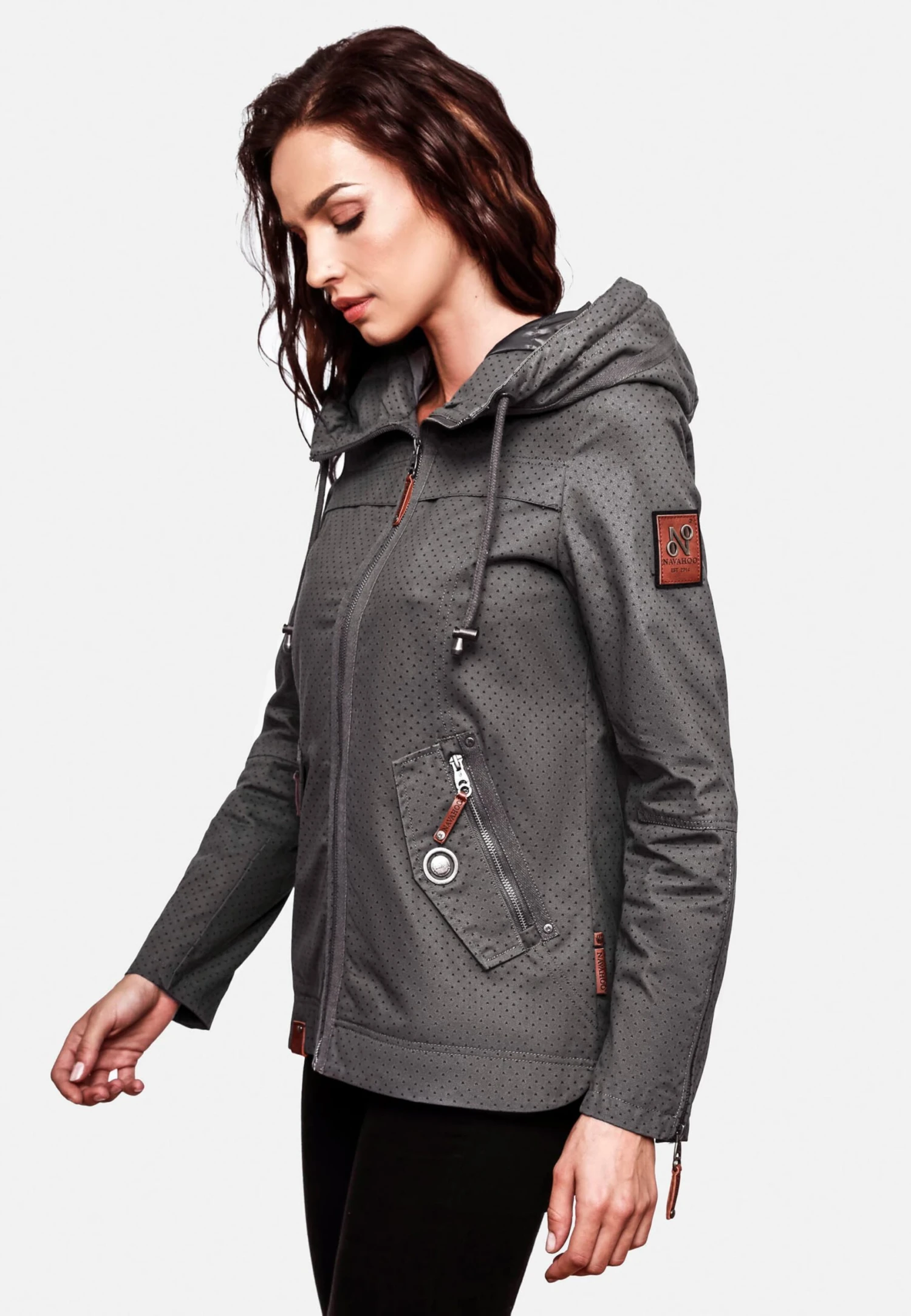 Navahoo Vestes De Mi-saison Veste Mi-saison Wekoo Femme Anthracite / Gris Foncé 6 Navahoo Vestes De Mi-saison Veste Mi-saison Wekoo Femme Anthracite / Gris Foncé – Image 6