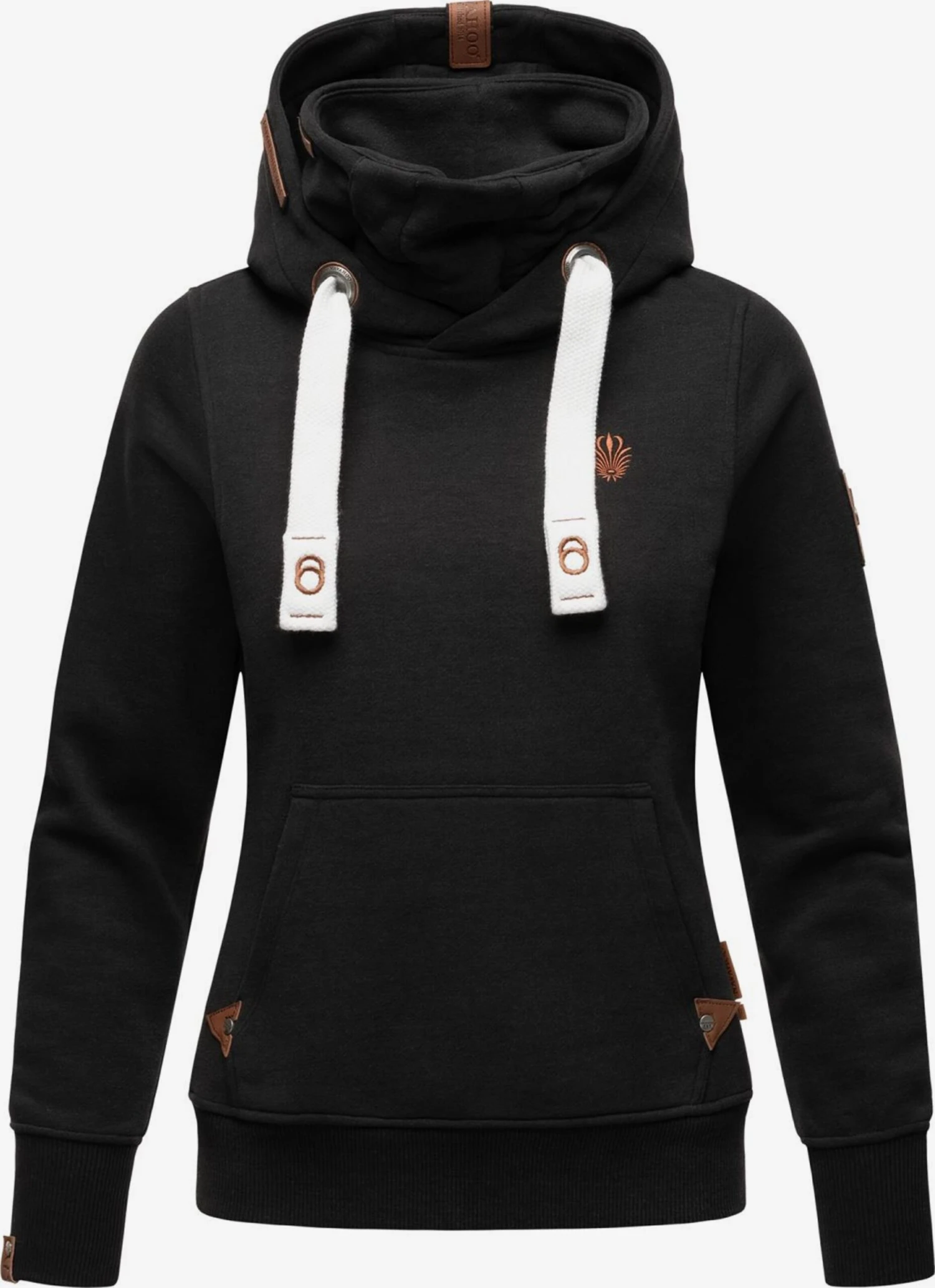 Navahoo Sweats à Capuche Sweat-shirt Raniaa Femme Noir 1 Navahoo Sweats à Capuche Sweat-shirt Raniaa Femme Noir