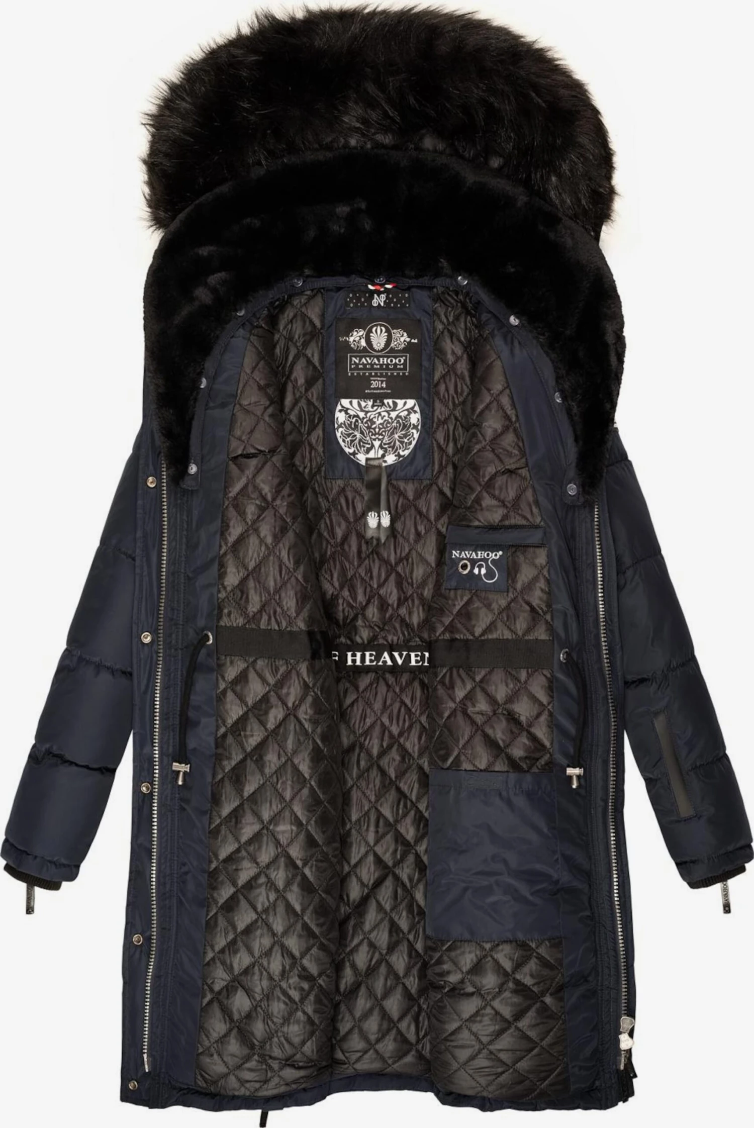 Navahoo Manteaux Dhiver Manteau D’hiver Sinja Femme Bleu Marine 4 Navahoo Manteaux Dhiver Manteau D’hiver Sinja Femme Bleu Marine – Image 4