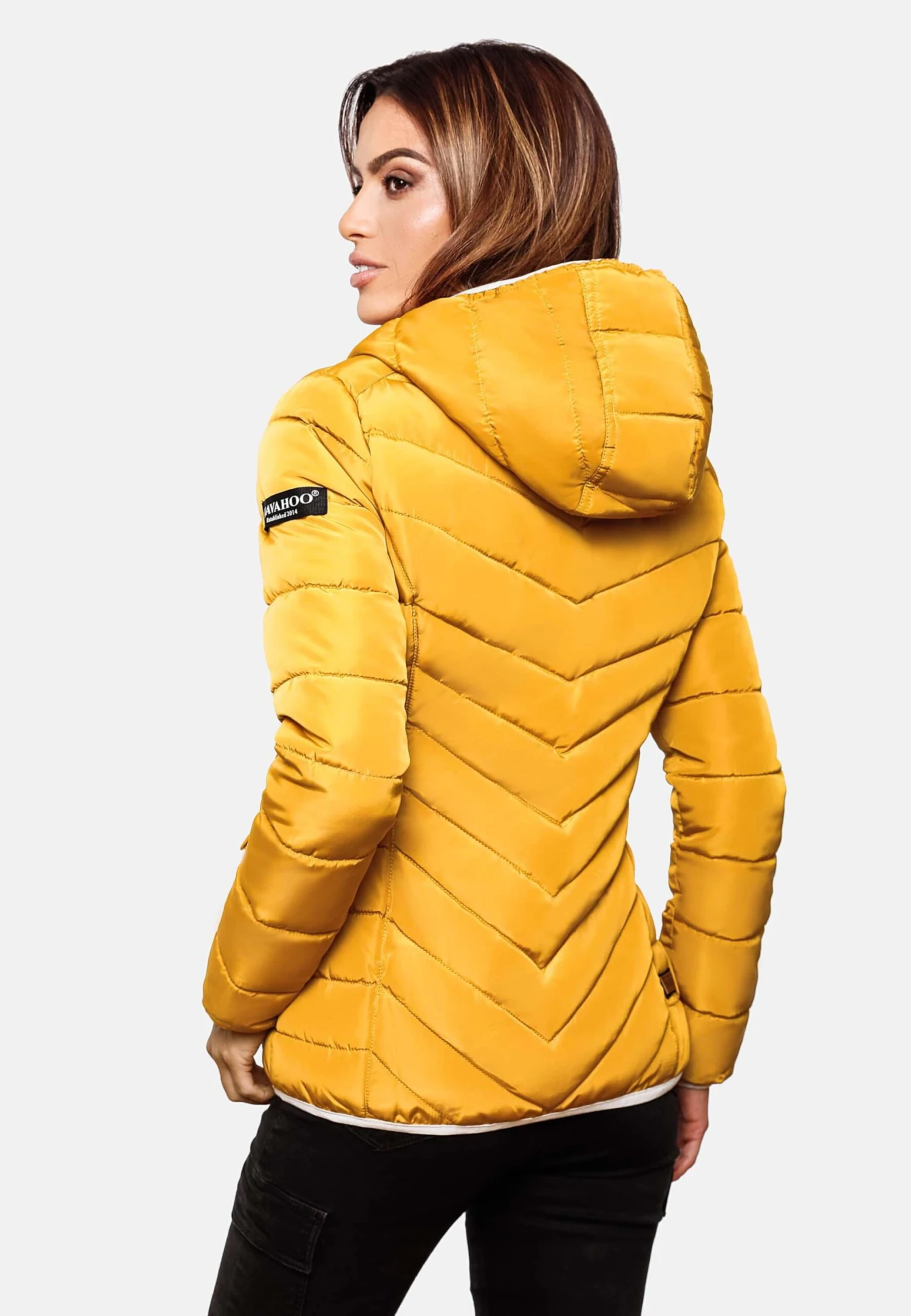 Navahoo Vestes De Mi-saison Veste Mi-saison Elva Femme Jaune 6 Navahoo Vestes De Mi-saison Veste Mi-saison Elva Femme Jaune – Image 6