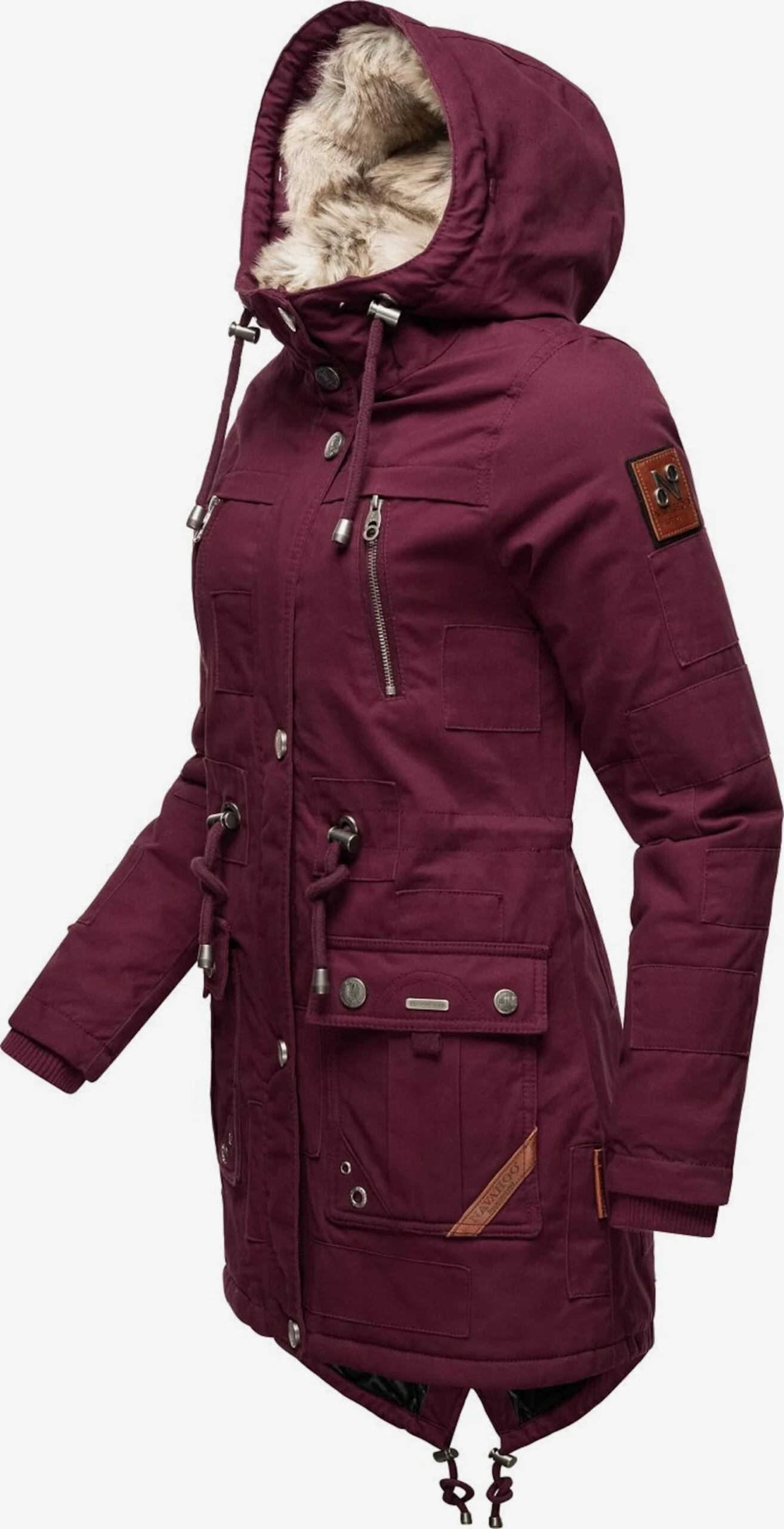 Navahoo Parkas Parka D’hiver Honigfee Femme Bordeaux 4 Navahoo Parkas Parka D’hiver Honigfee Femme Bordeaux – Image 4