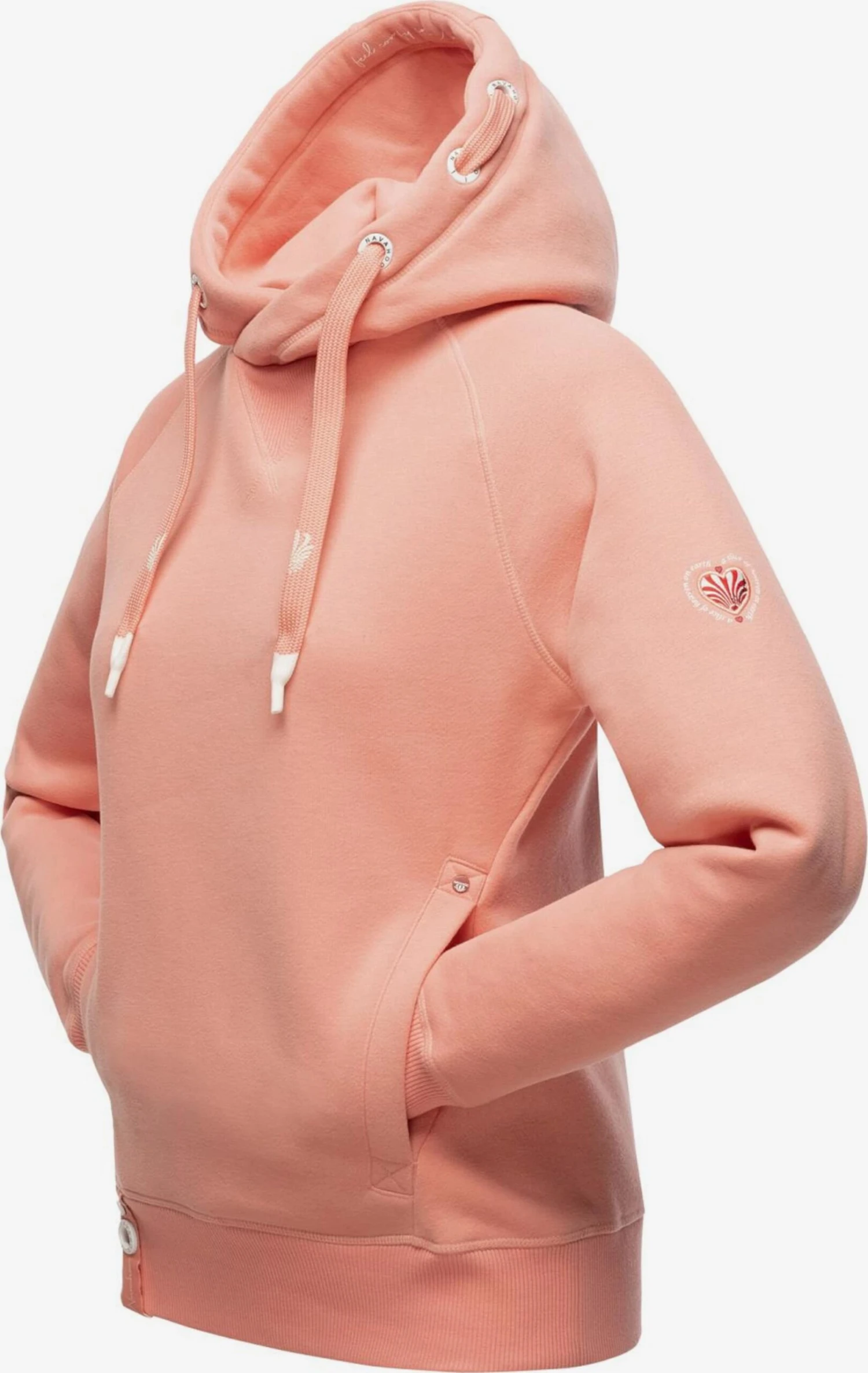 Navahoo Sweats à Capuche Sweat-shirt Liebesmäuschen Femme Abricot 2 Navahoo Sweats à Capuche Sweat-shirt Liebesmäuschen Femme Abricot – Image 2