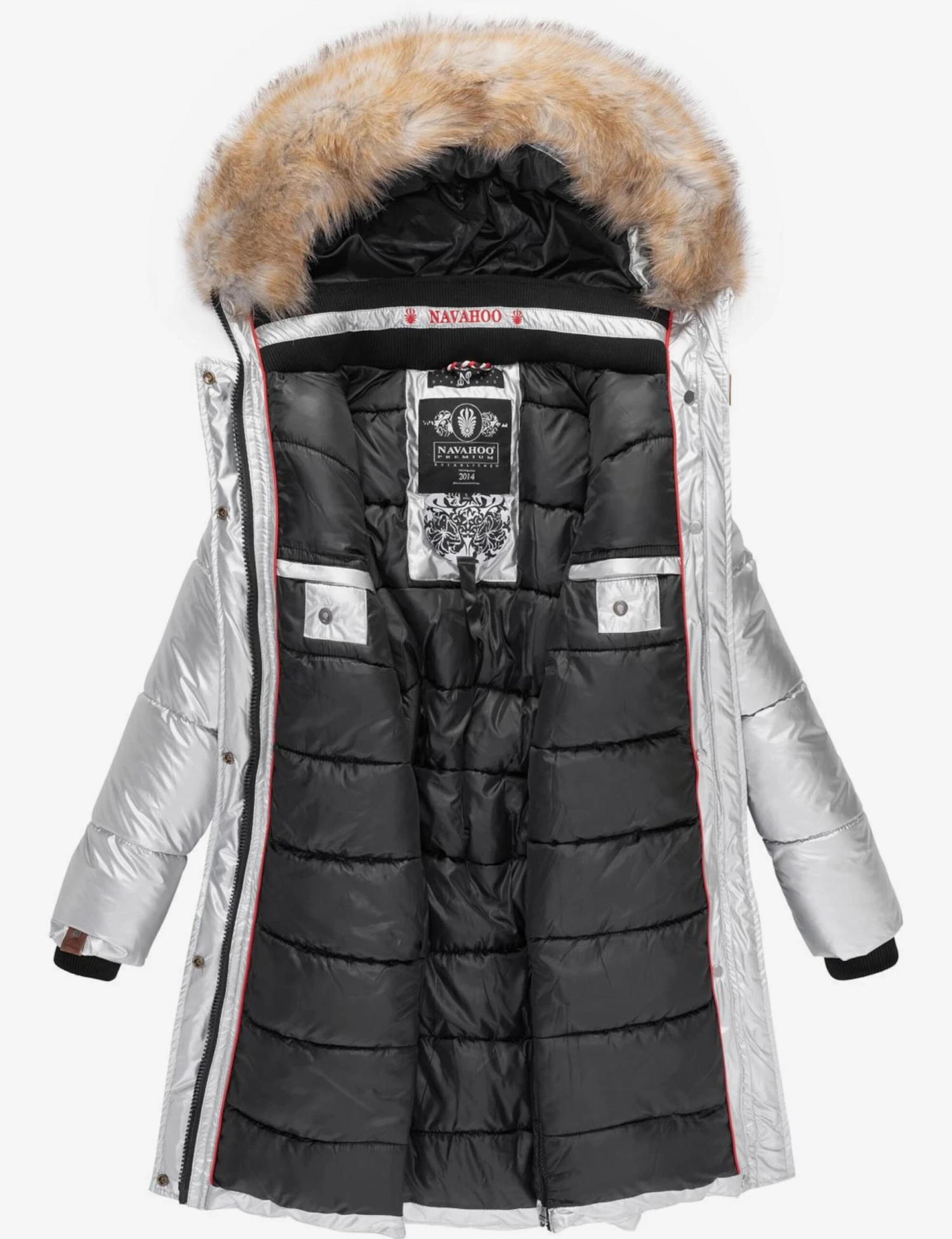 Navahoo Manteaux Dhiver Manteau D’hiver Halina Femme Argent 5 Navahoo Manteaux Dhiver Manteau D’hiver Halina Femme Argent – Image 5