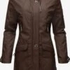 Navahoo Manteaux De Pluie Manteau Mi-saison Schötchen Femme Chocolat