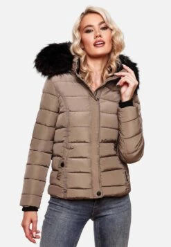Navahoo Vestes Dhiver Veste D’hiver Miamor Femme Taupe -Navahoo 8cdfb7fdfc2ab8e8b407a5d3e48d8c07