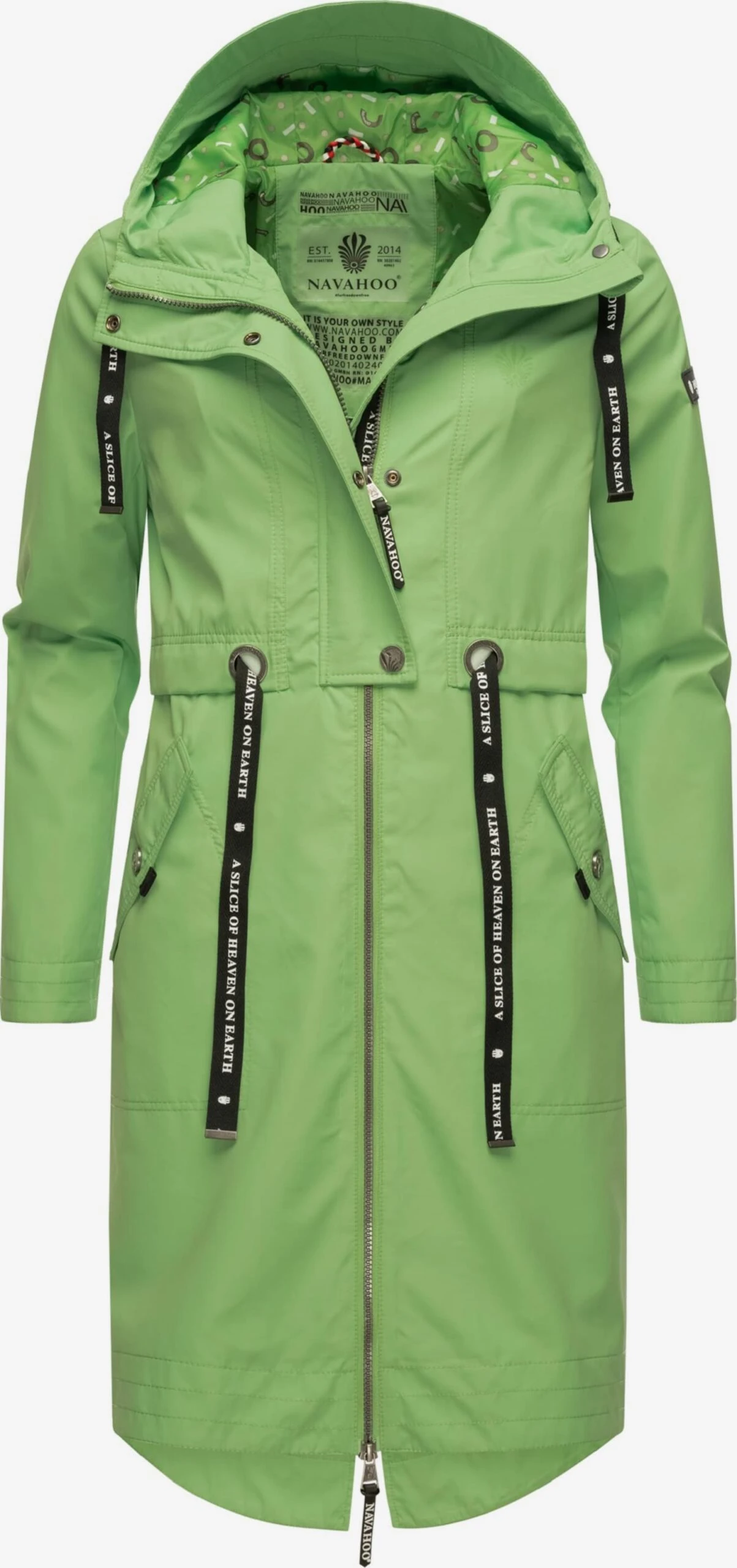 Navahoo Parkas Parka Mi-saison Josinaa Femme Vert Clair 1 Navahoo Parkas Parka Mi-saison Josinaa Femme Vert Clair