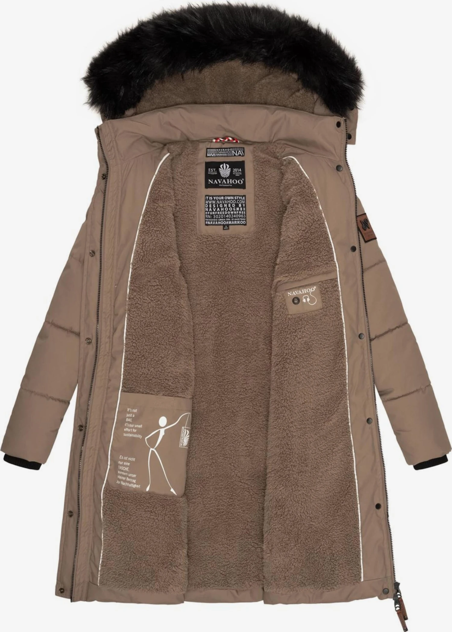 Navahoo Manteaux Dhiver Manteau D’hiver Cosimaa Femme Chamois 6 Navahoo Manteaux Dhiver Manteau D’hiver Cosimaa Femme Chamois – Image 6