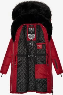 Navahoo Manteaux Dhiver Manteau D’hiver Sinja Femme Rouge -Navahoo 9516ec1b5b388b8b2f47d9769e52d74b