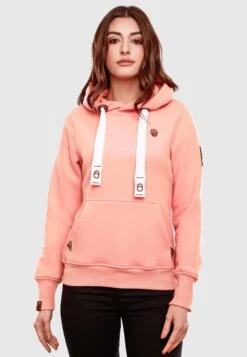 Navahoo Sweats à Capuche Sweat-shirt Damlaa Femme Abricot -Navahoo 95e7293f51a13695f45bfdc06fbec051