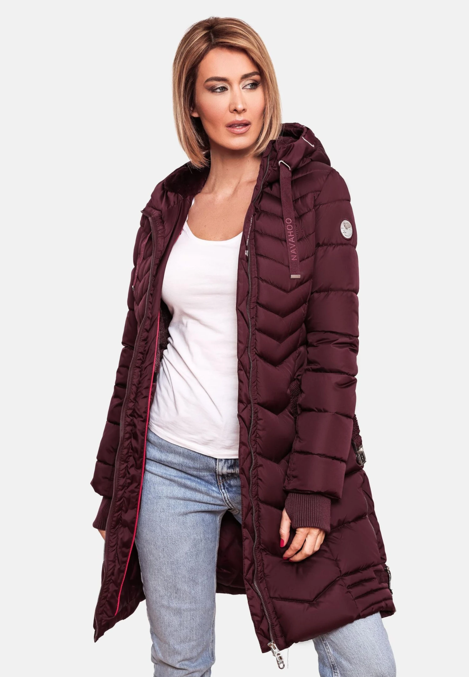 Navahoo Manteaux Dhiver Manteau D’hiver Alpenveilchen Femme Bordeaux 9 Navahoo Manteaux Dhiver Manteau D’hiver Alpenveilchen Femme Bordeaux – Image 9
