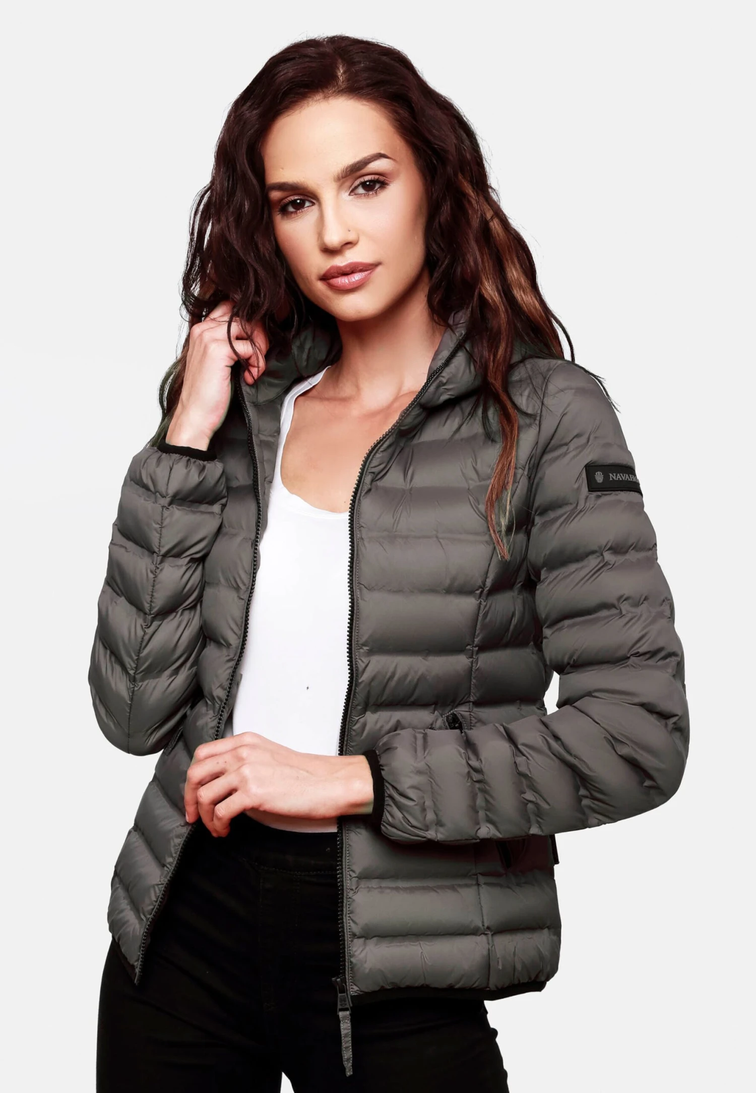 Navahoo Vestes De Mi-saison Veste Mi-saison Neevia Femme Gris 8 Navahoo Vestes De Mi-saison Veste Mi-saison Neevia Femme Gris – Image 8