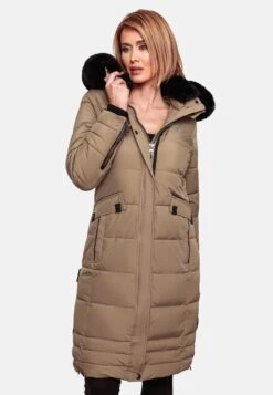 Navahoo Manteaux Dhiver Manteau D’hiver Fahmiyaa Femme Noisette -Navahoo 98fa64dfe4ebd7b368023268f0116b41