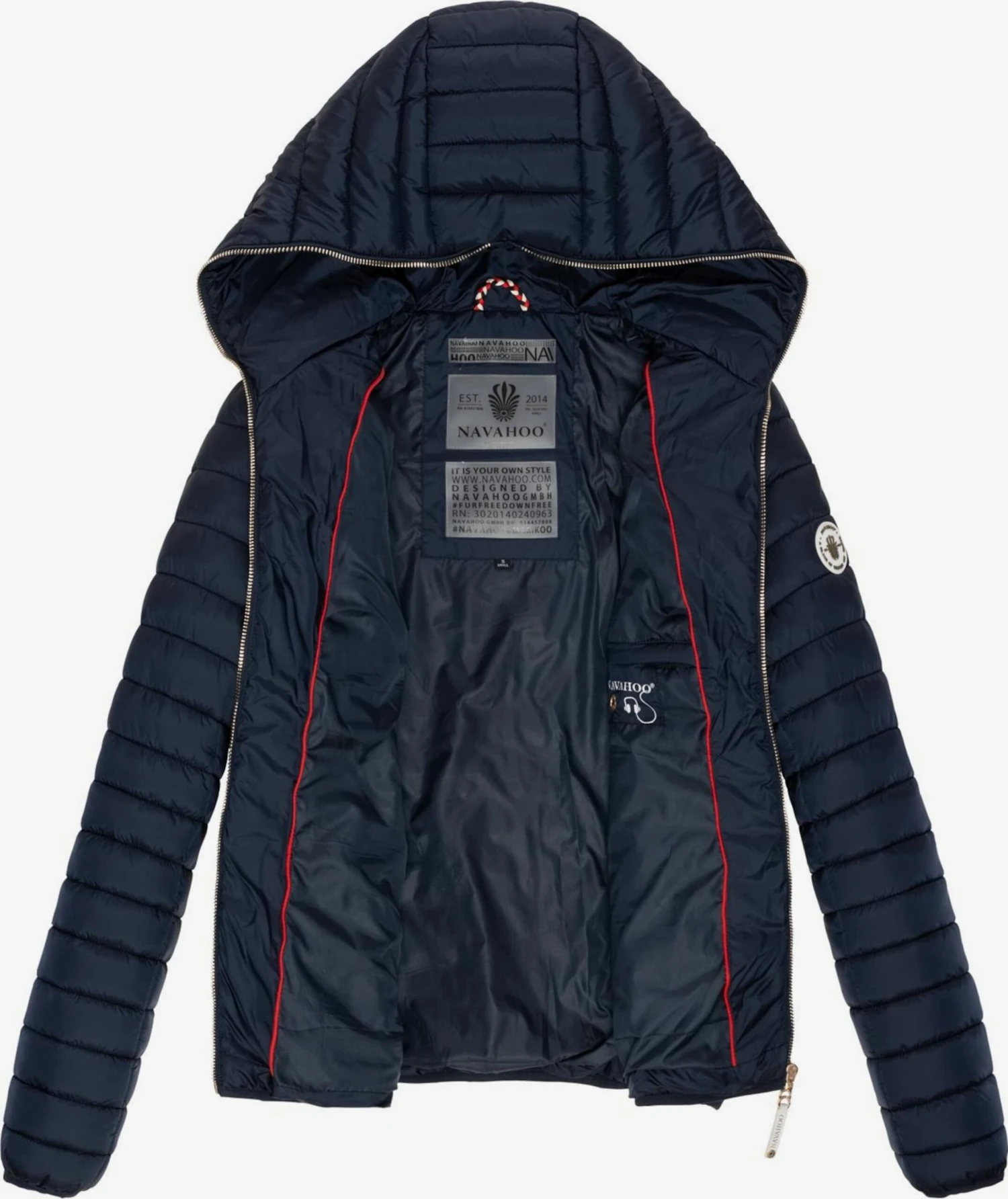 Navahoo Vestes De Mi-saison Veste Mi-saison Ich Bin Hübsch Femme Bleu Nuit 4 Navahoo Vestes De Mi-saison Veste Mi-saison Ich Bin Hübsch Femme Bleu Nuit – Image 4