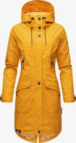 Navahoo Manteaux De Pluie Manteau Mi-saison Schötchen Femme Jaune