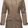 Navahoo Manteaux De Pluie Manteau Mi-saison Femme Beige