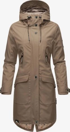 Navahoo Manteaux De Pluie Manteau Mi-saison Femme Beige