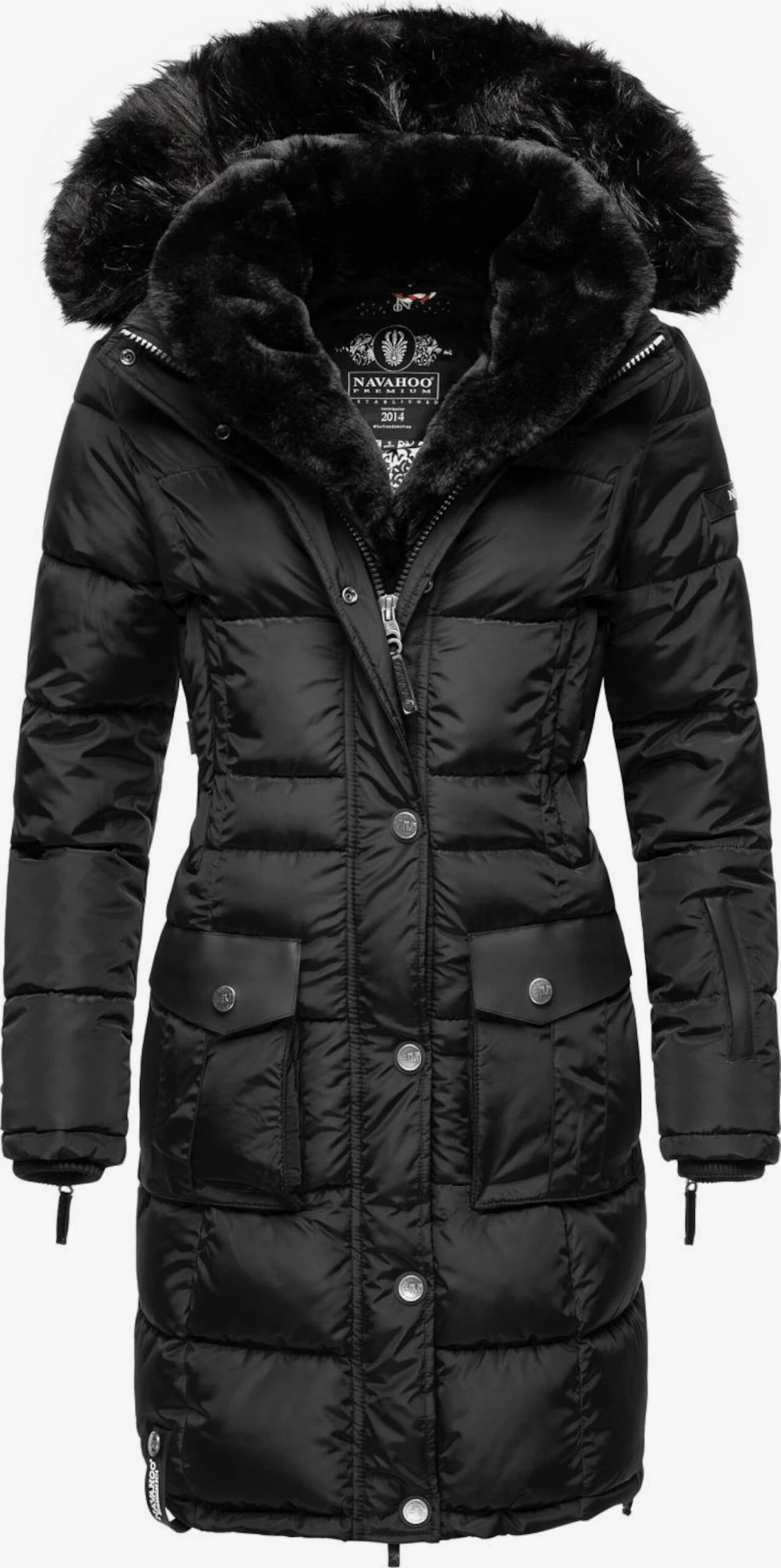 Navahoo Manteaux Dhiver Manteau D’hiver Sinja Femme Noir 1 Navahoo Manteaux Dhiver Manteau D’hiver Sinja Femme Noir