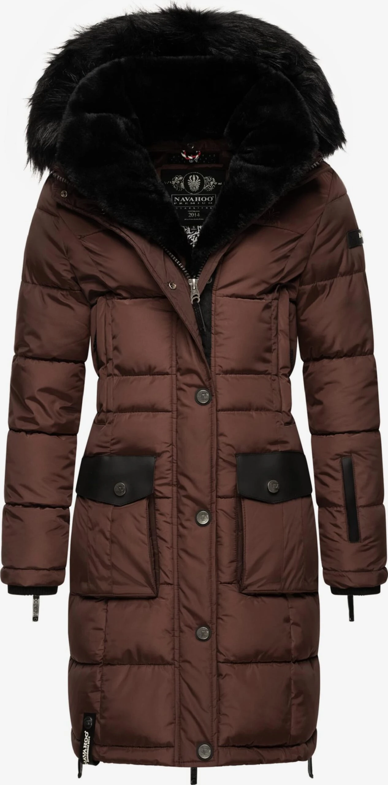 Navahoo Manteaux Dhiver Manteau D’hiver Sinja Femme Chocolat 1 Navahoo Manteaux Dhiver Manteau D’hiver Sinja Femme Chocolat